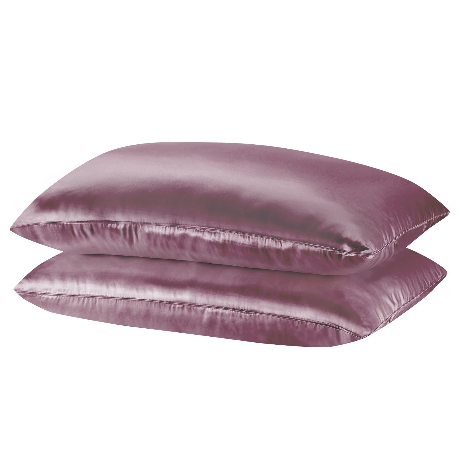 Royal Comfort Mulberry Soft Silk Hypoallergenic Pillowcase Twin Pack 51 x 76cm - Malaga Wine 3