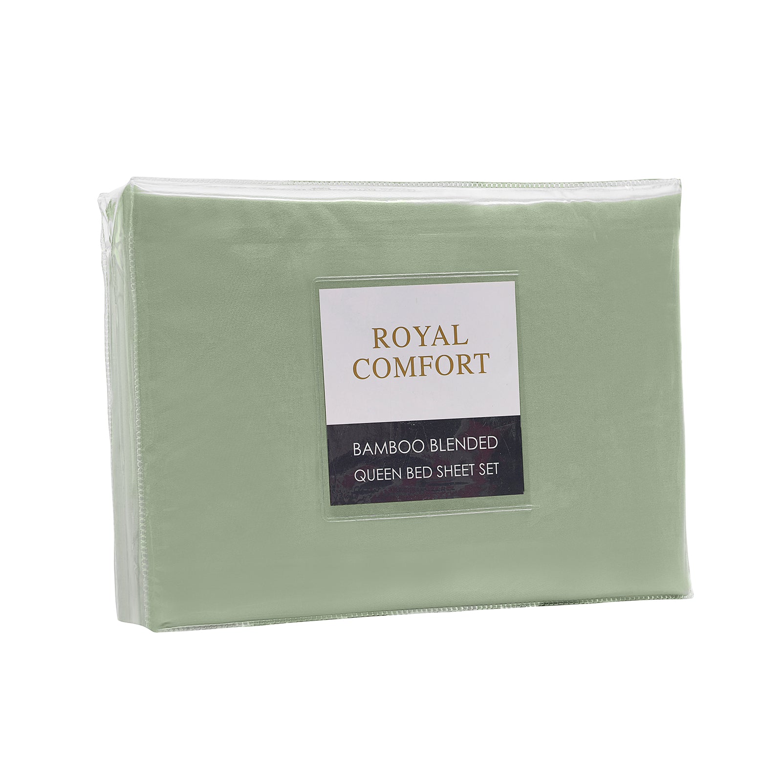Royal Comfort Bamboo Blended Sheet & Pillowcases Set 1000TC Ultra Soft Bedding - Queen - Sage Green 3