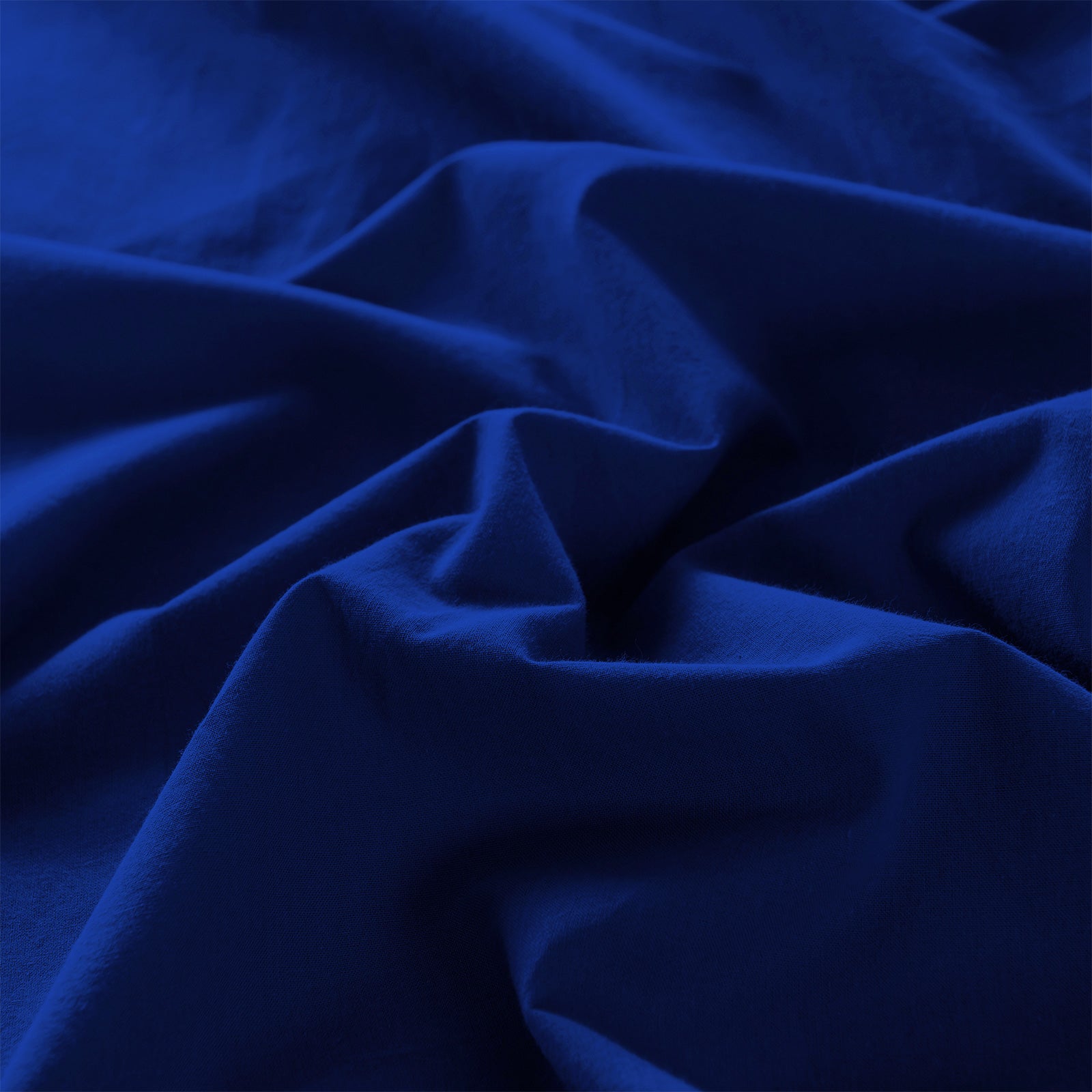 Royal Comfort Vintage Washed 100% Cotton Sheet Set Fitted Flat Sheet Pillowcases - Single - Royal Blue 6