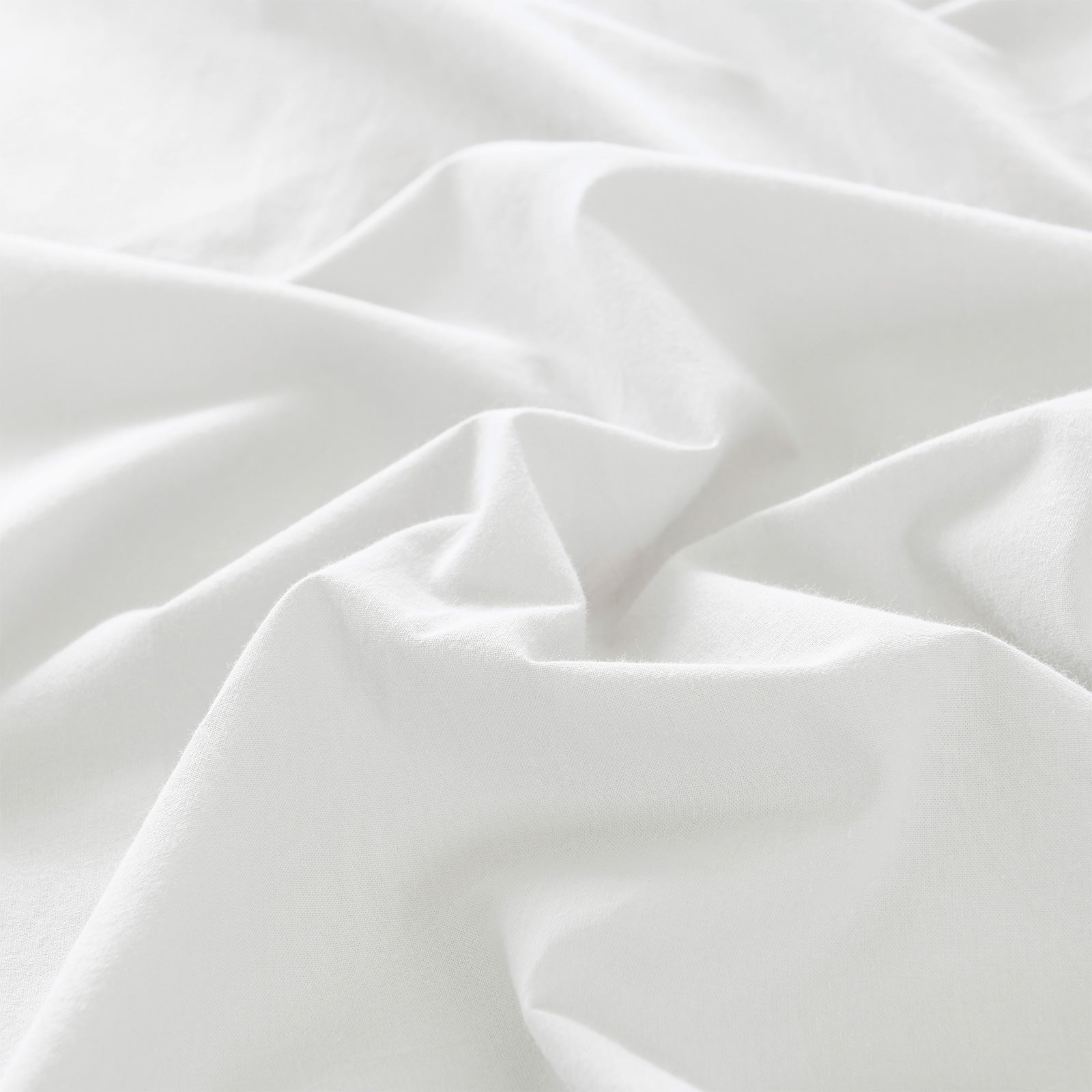 Royal Comfort Vintage Washed 100% Cotton Sheet Set Fitted Flat Sheet Pillowcases - King - White 7