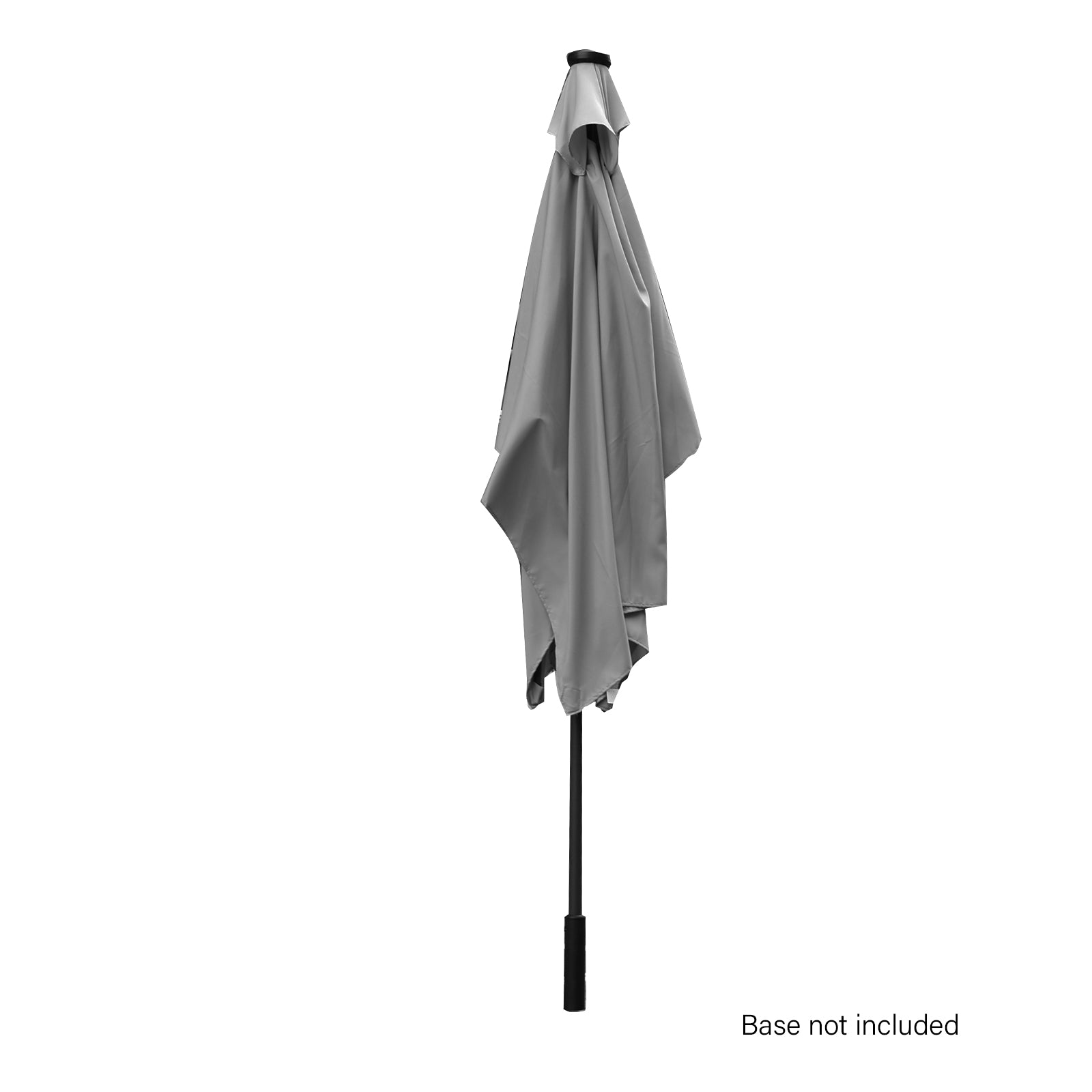 Arcadia Furniture Umbrella 3 Metre Umbrella with Solar LED Lights Garden Yard - Grey 5