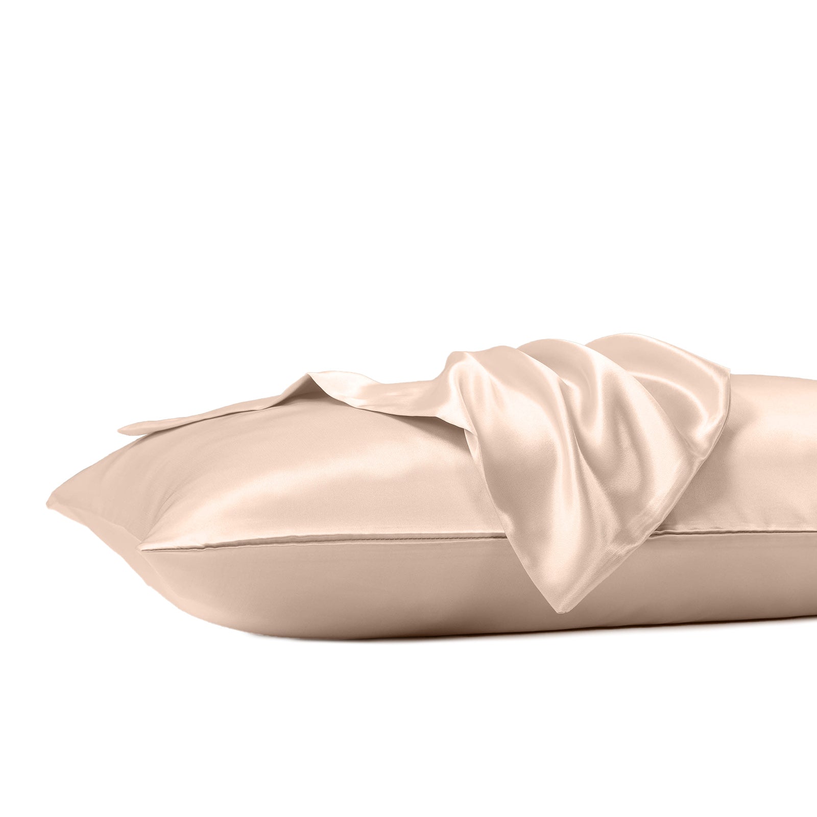 Royal Comfort Satin Sheet Set 3 Piece Fitted Sheet Pillowcase Soft  - King - Champagne Pink 5