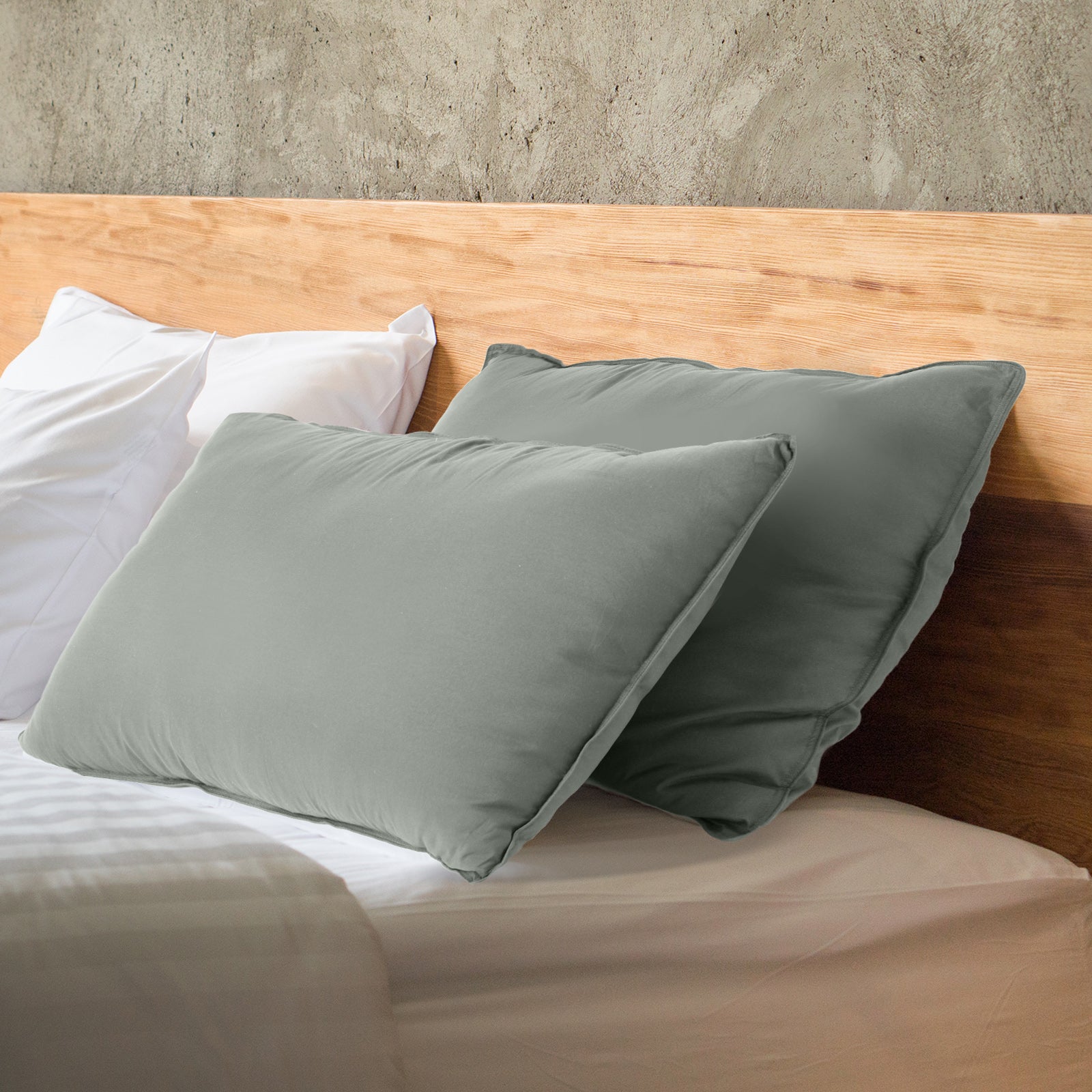 Royal Comfort Charcoal Bamboo Pillow Hotel Quality Luxury Twin Pack 11