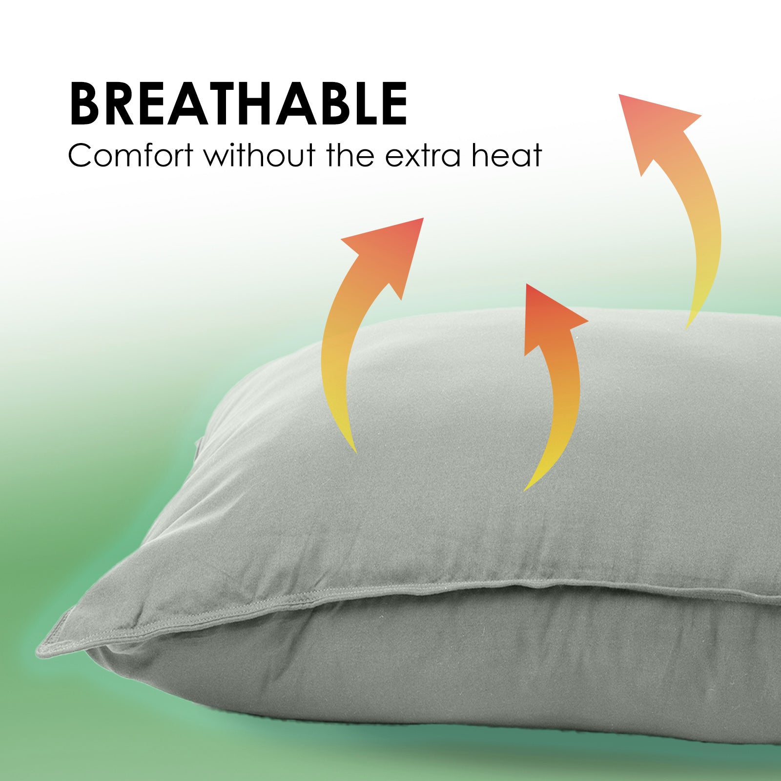 Royal Comfort Charcoal Bamboo Pillow Hotel Quality Luxury Twin Pack 5