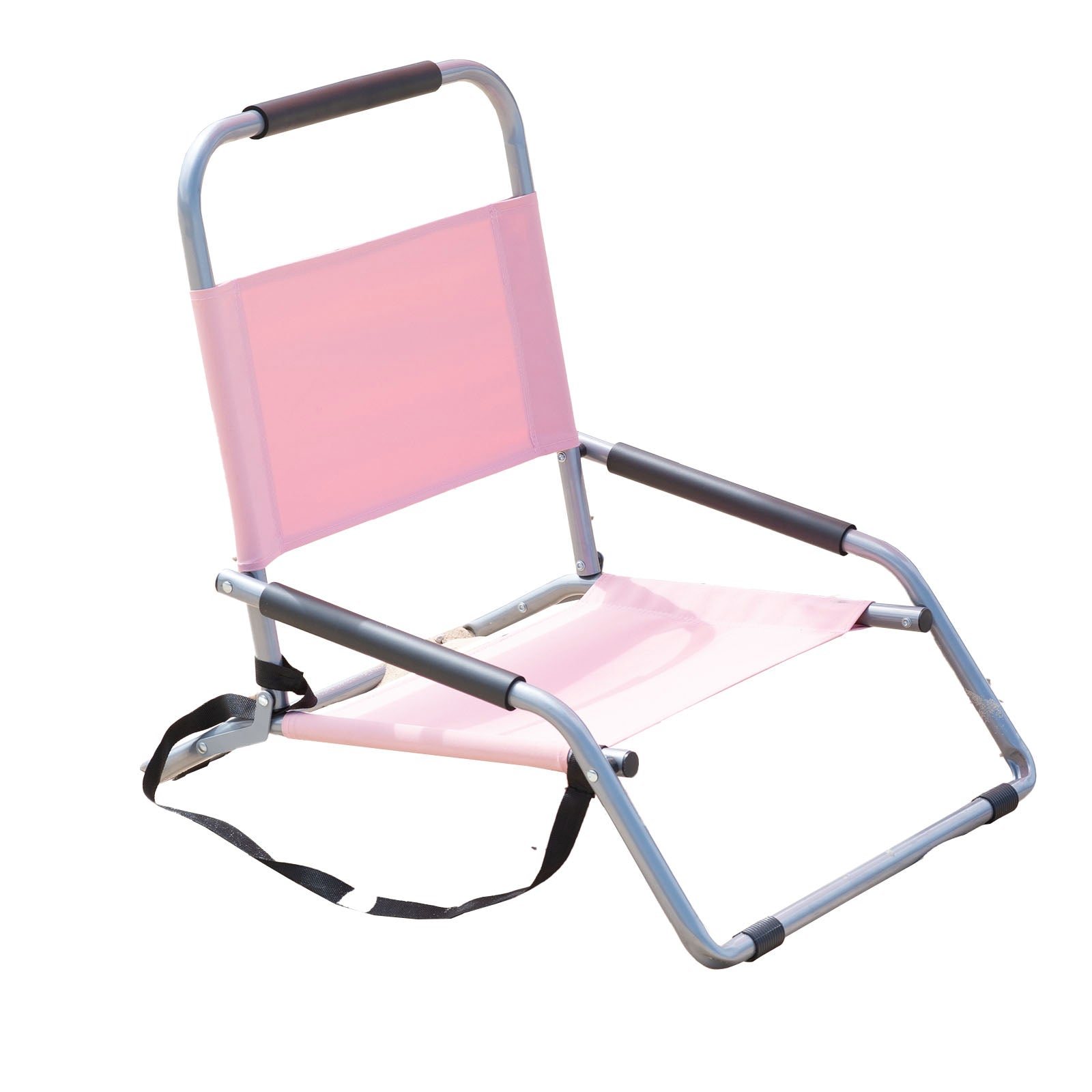 Havana Outdoors Beach Chair 2 Pack Folding Portable Summer Camping Outdoors - Dusty Rose 3