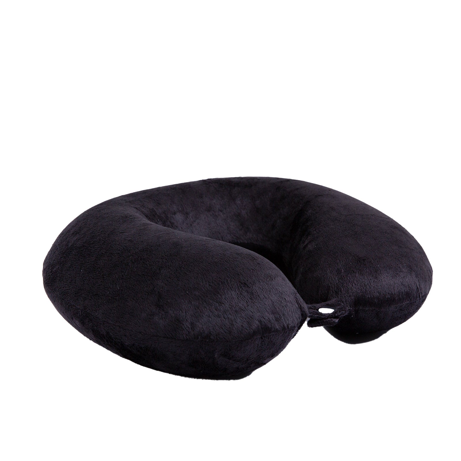 Milano Decor Memory Foam Travel Neck Pillow With Clip Cushion Support Soft Black 4