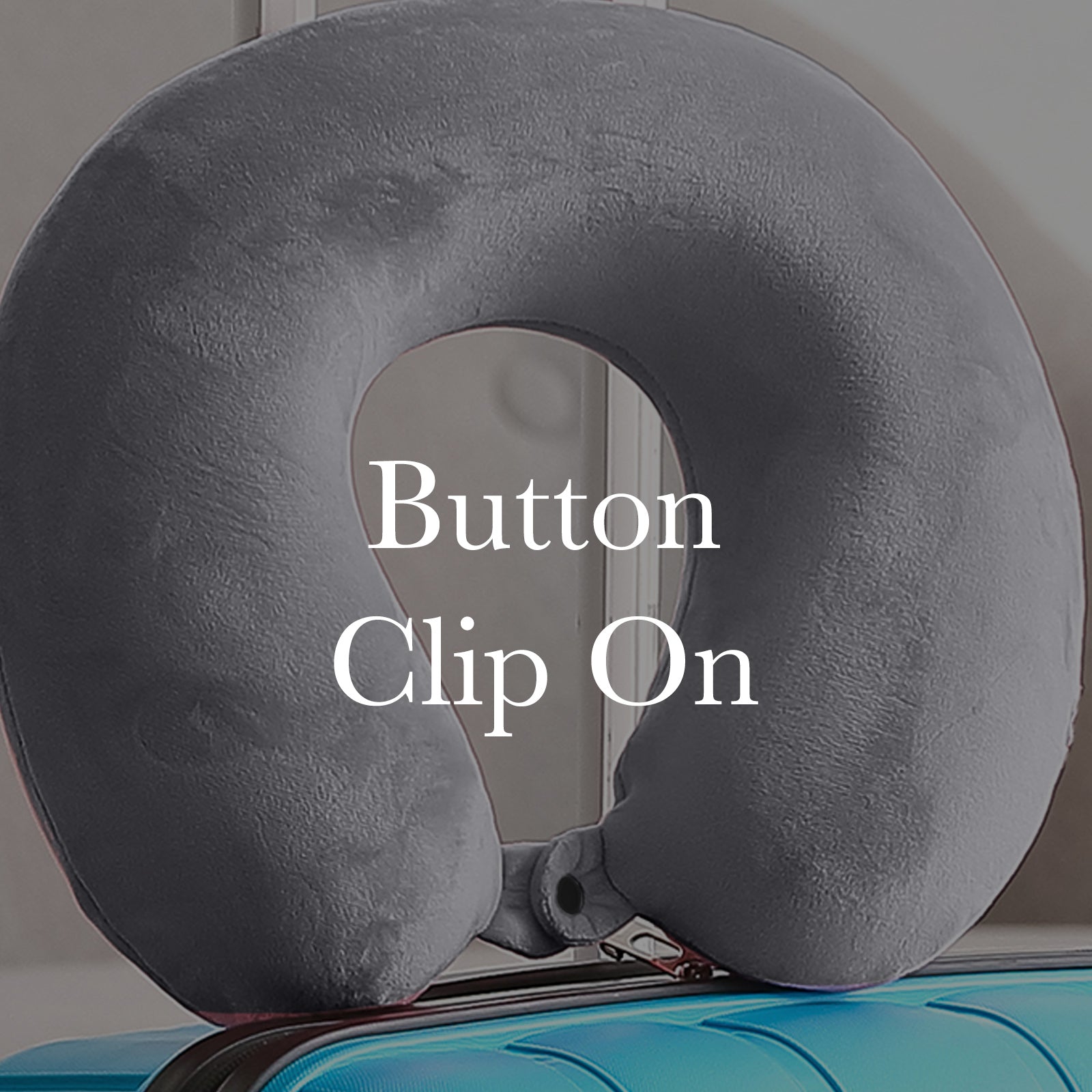 Milano Decor Memory Foam Travel Neck Pillow With Clip Cushion Support Soft Black 7