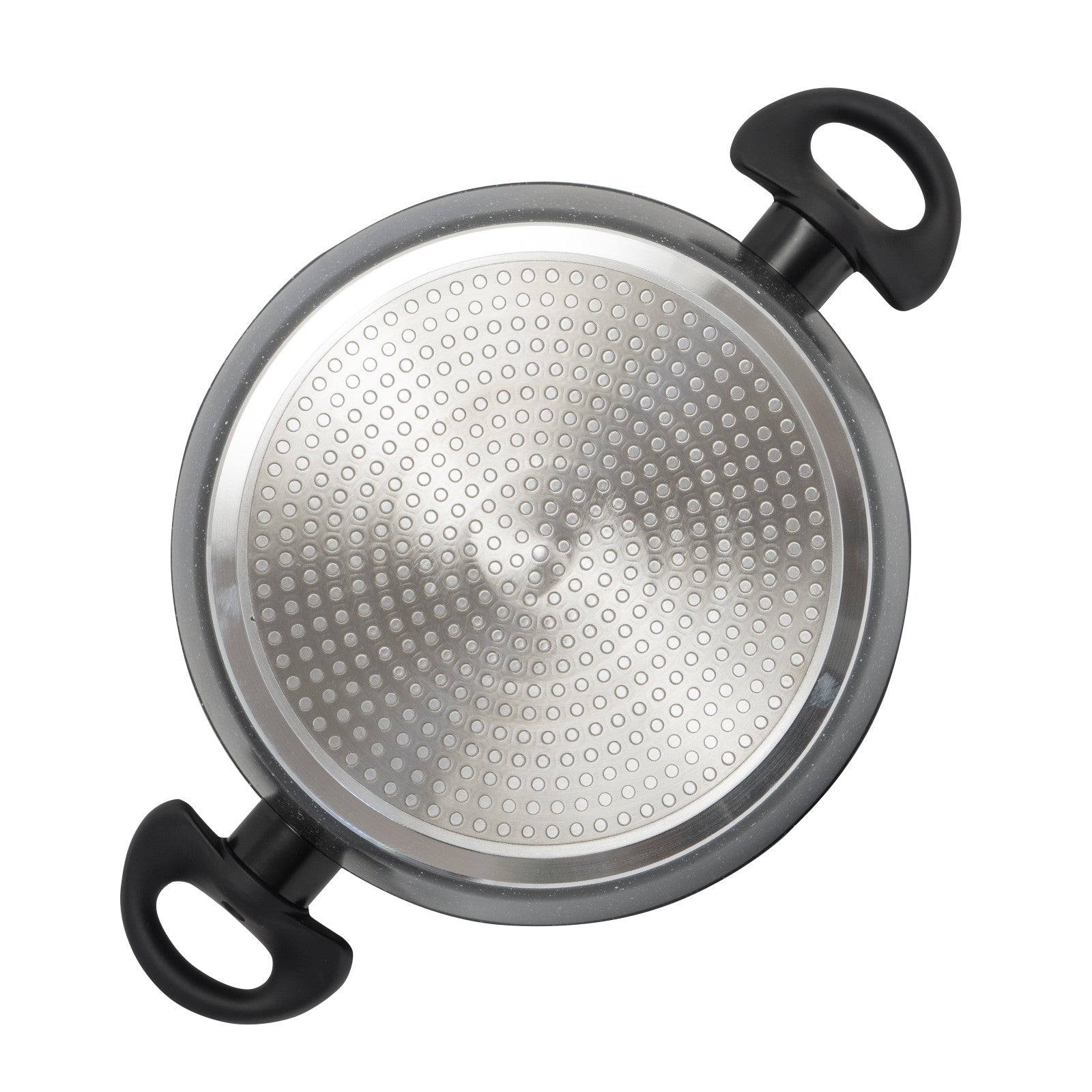 Stone Chef Forged Casserole With Lid Cookware Kitchen Black 24cm 6