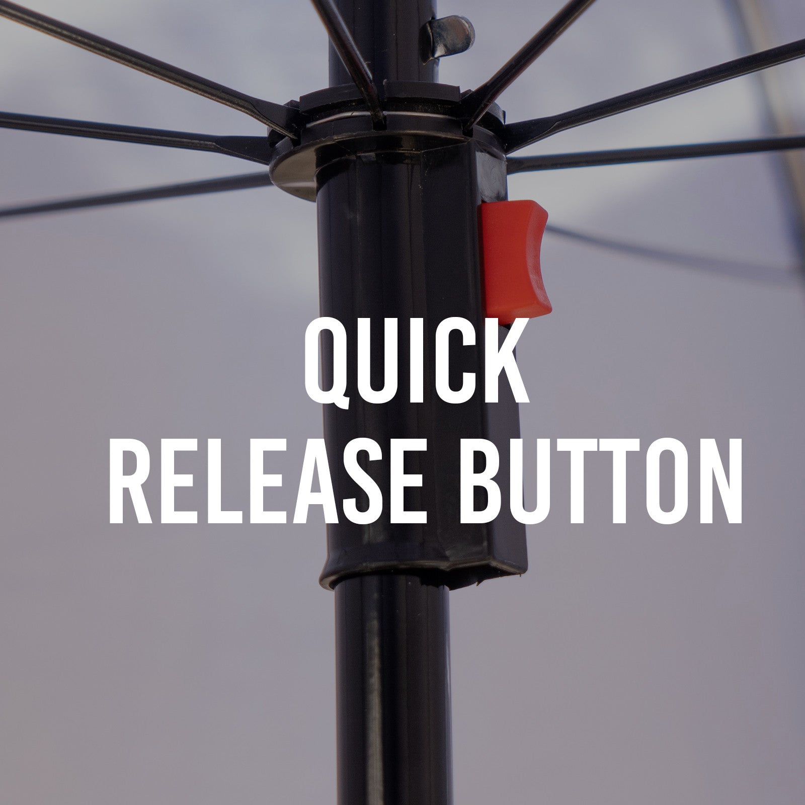 Havana Outdoors Beach Umbrella 2.4M Outdoor Garden Beach Portable Shade Shelter - Red 15