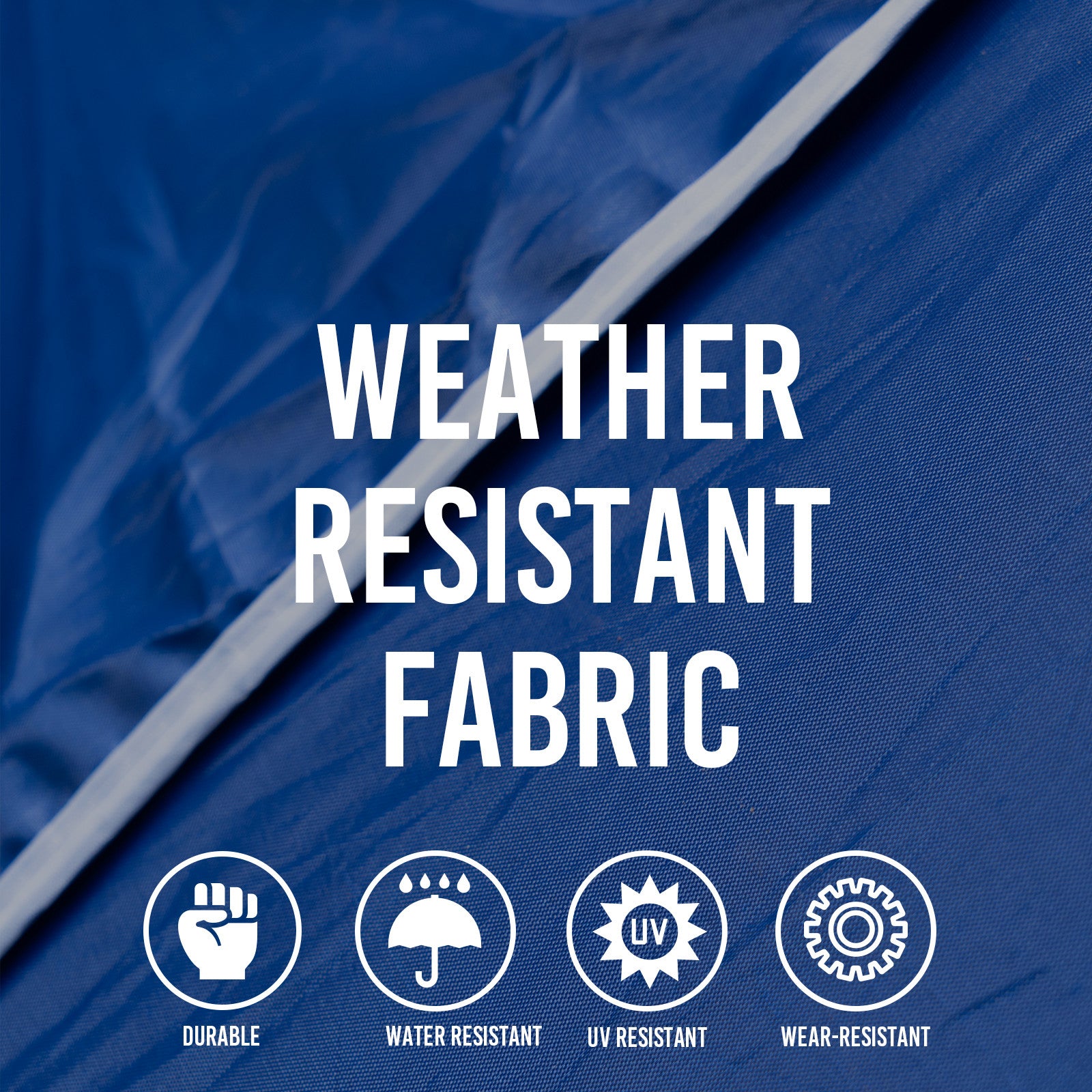 Havana Outdoors Beach Umbrella 2.4M Outdoor Garden Beach Portable Shade Shelter - Blue 15