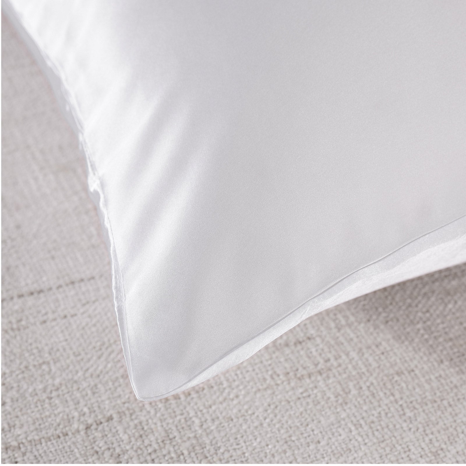Royal Comfort Mulberry Soft Silk Hypoallergenic Pillowcase Twin Pack 51 x 76cm - White 5