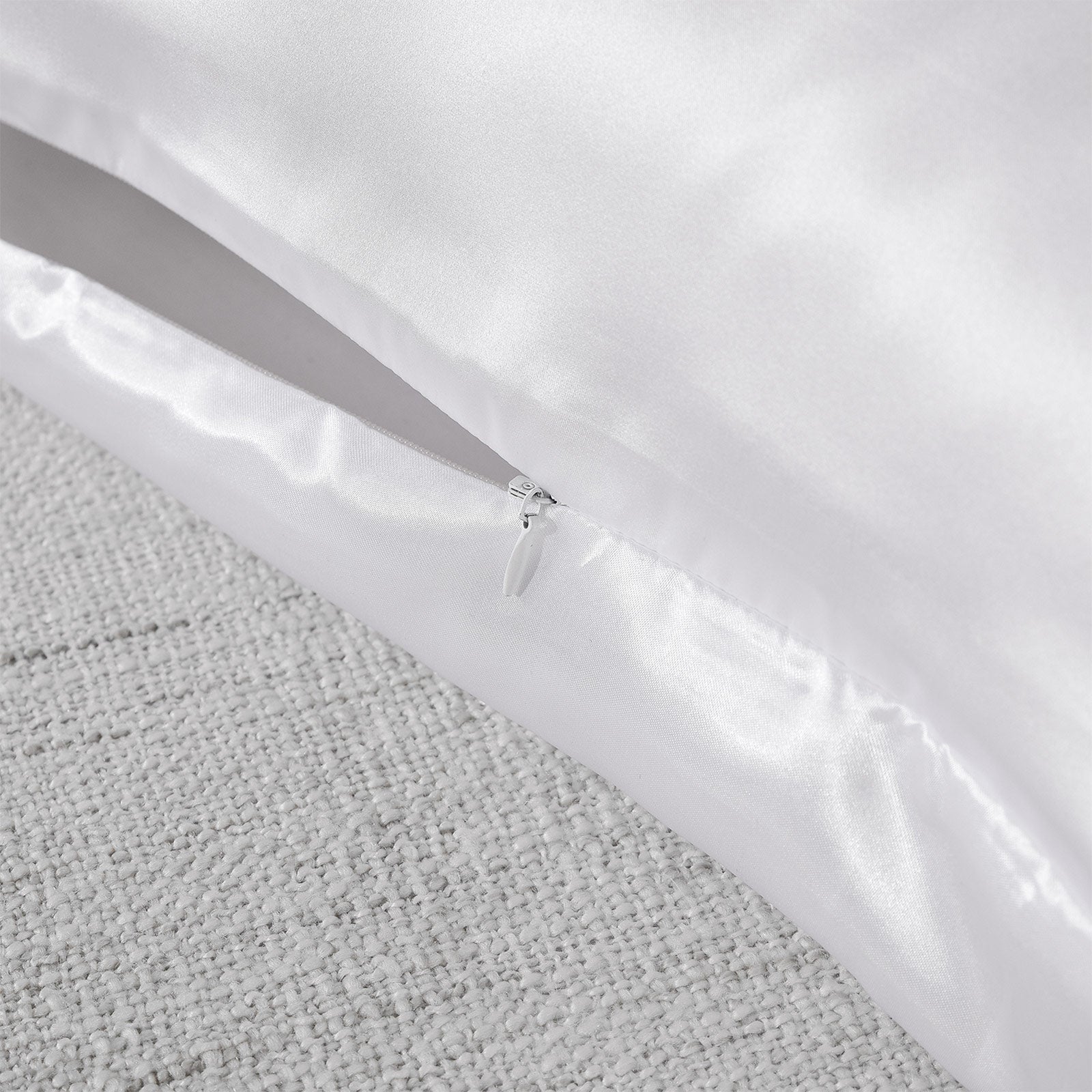 Royal Comfort Mulberry Soft Silk Hypoallergenic Pillowcase Twin Pack 51 x 76cm - White 6