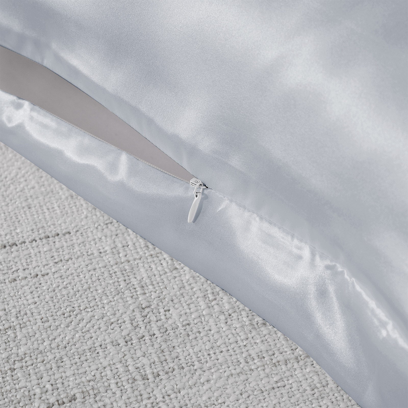 Royal Comfort Mulberry Soft Silk Hypoallergenic Pillowcase Twin Pack 51 x 76cm - Silver 6