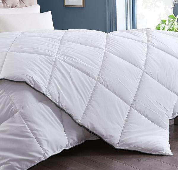 Royal Comfort 350GSM Luxury Soft Bamboo All-Seasons Quilt Duvet  - Double - White 3