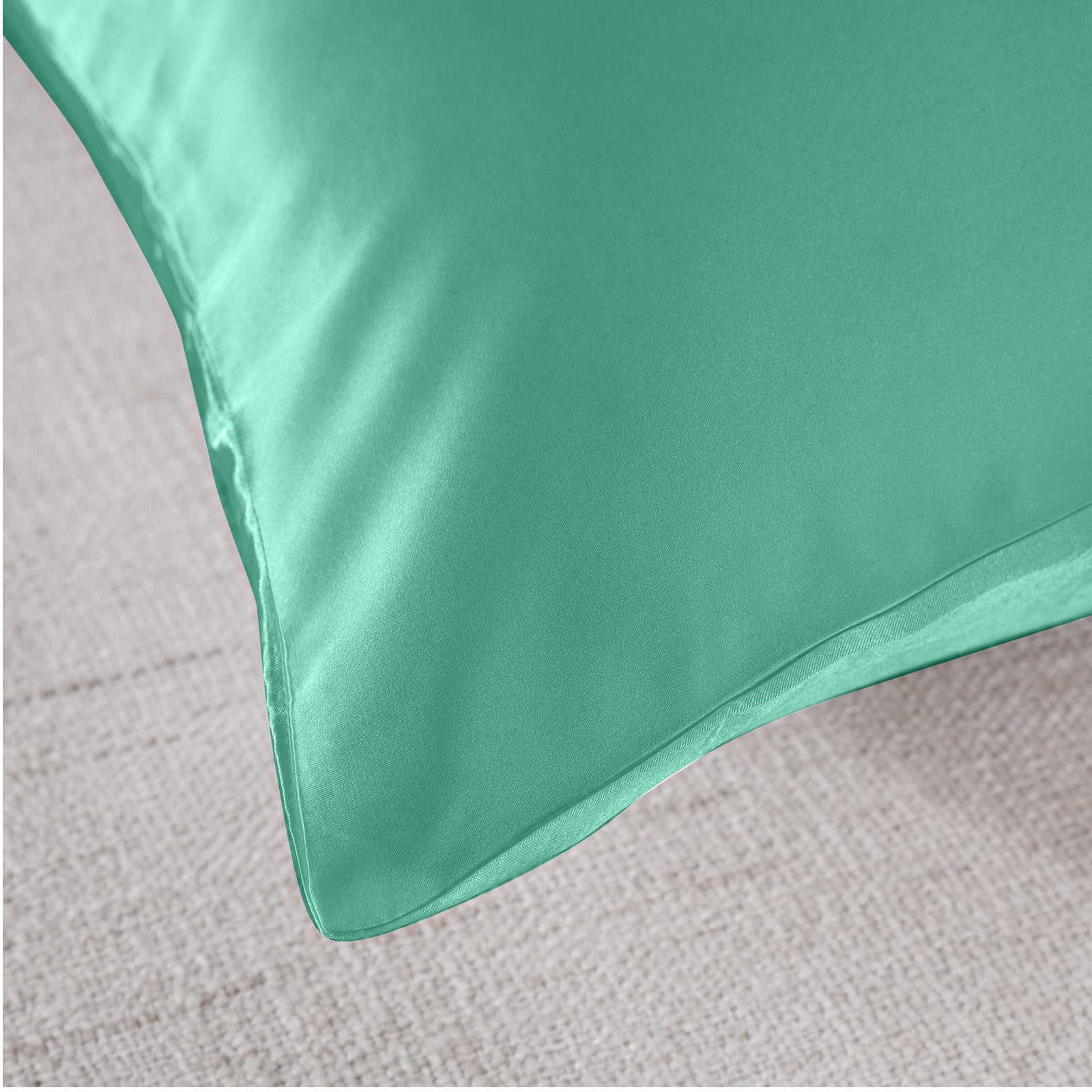 Royal Comfort Mulberry Soft Silk Hypoallergenic Pillowcase Twin Pack 51 x 76cm - Mint 5