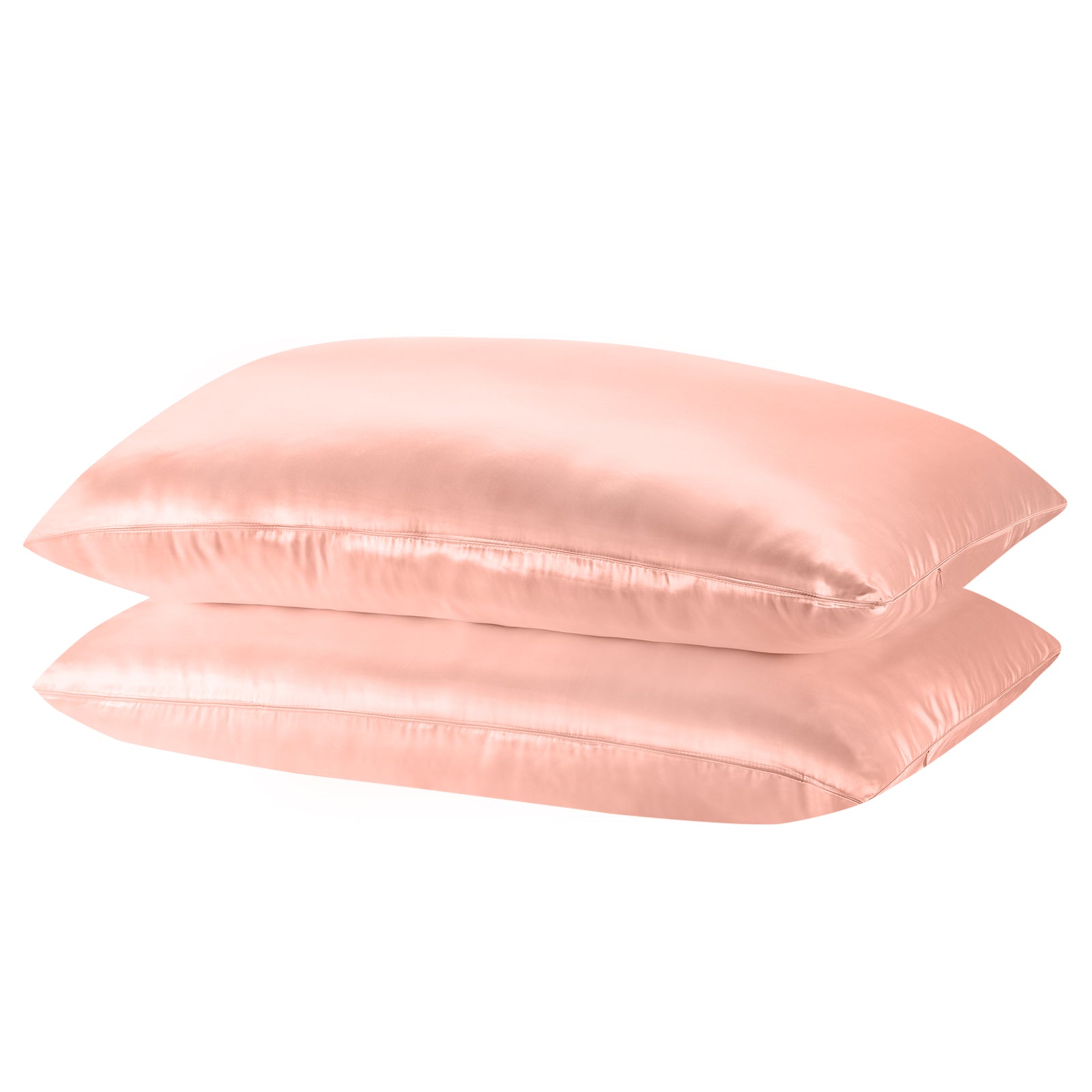 Royal Comfort Mulberry Soft Silk Hypoallergenic Pillowcase Twin Pack 51 x 76cm - Blush 3