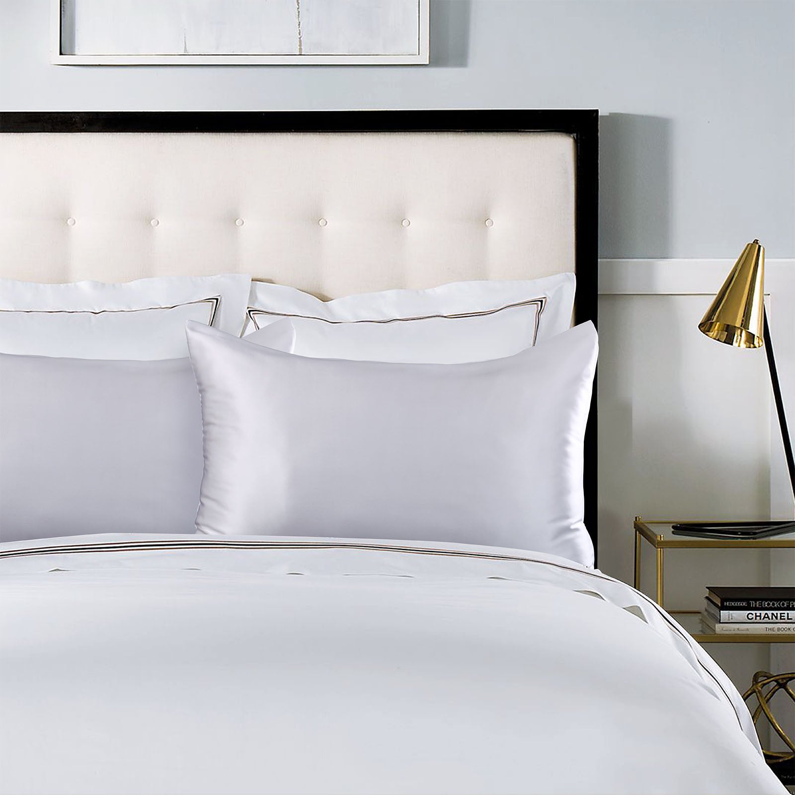 Royal Comfort Pure Silk Pillow Case 100% Mulberry Silk Hypoallergenic Pillowcase - Silver 8