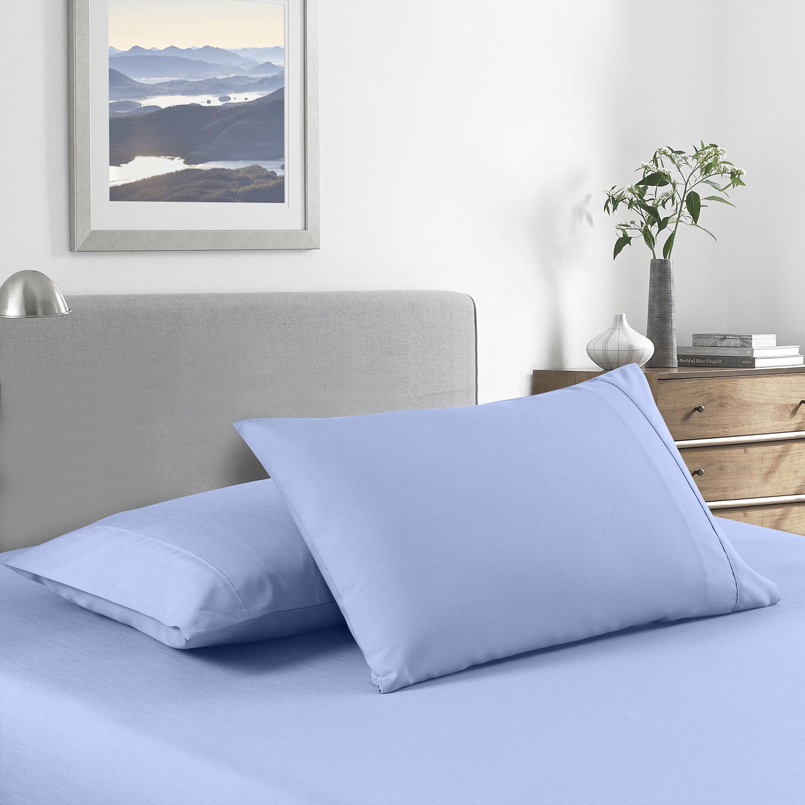 Royal Comfort 2000 Thread Count Bamboo Cooling Sheet Set Ultra Soft Bedding - Single - Light Blue 3