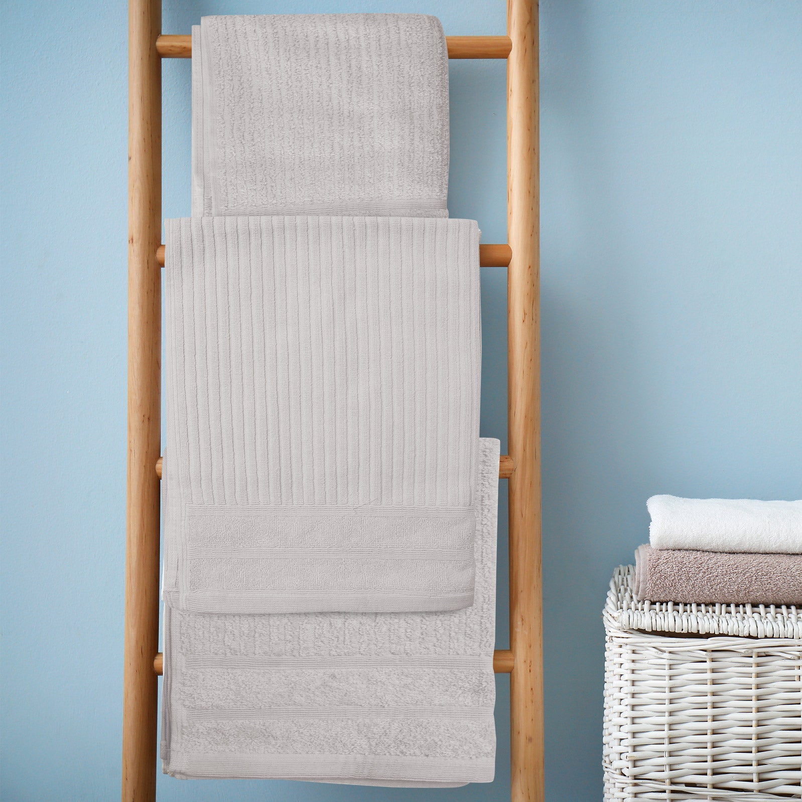 Royal Comfort Eden Egyptian Cotton 600GSM 8 Piece Luxury Bath Towels Set - Holly 3