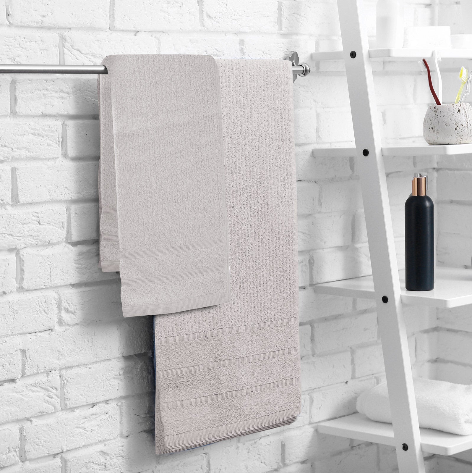 Royal Comfort Eden Egyptian Cotton 600GSM 8 Piece Luxury Bath Towels Set - Holly 6