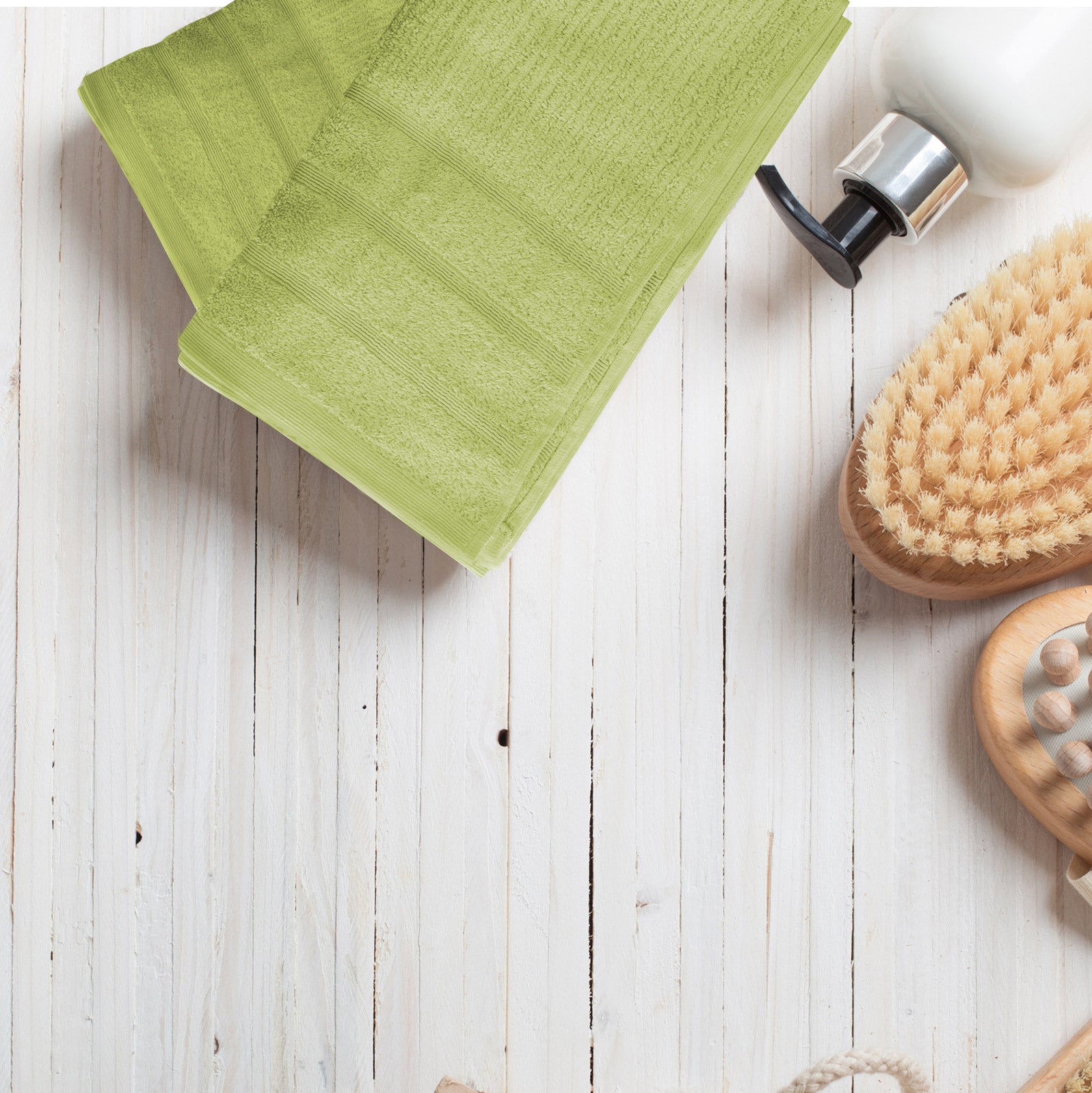 Royal Comfort Eden Egyptian Cotton 600GSM 8 Piece Luxury Bath Towels Set - Spearmint 4