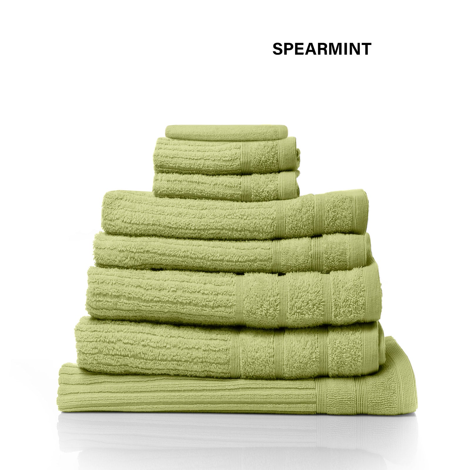 Royal Comfort Eden Egyptian Cotton 600GSM 8 Piece Luxury Bath Towels Set - Spearmint 5