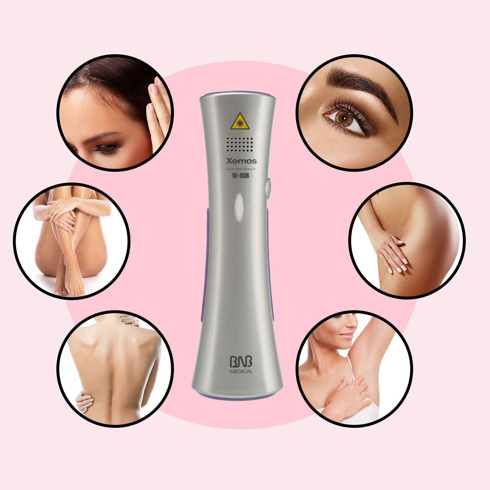 Silhouette Portable Laser Hair Remover Permanent Epliation System Body Face Home 3