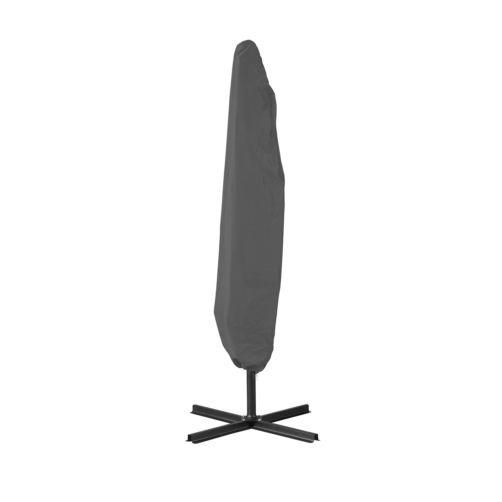 Milano 3M Outdoor Umbrella Cantilever With Protective Cover Patio Garden Shade - Charcoal 5