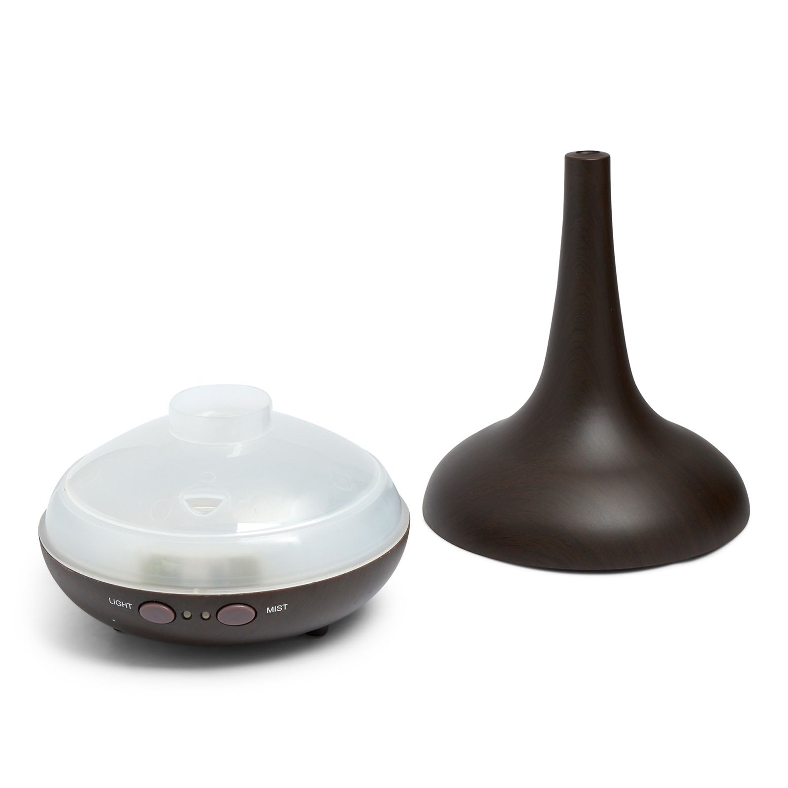 Essential Oil Diffuser Ultrasonic Humidifier Aromatherapy LED Light 200ML 3 Oils - Dark Wood Grain 3