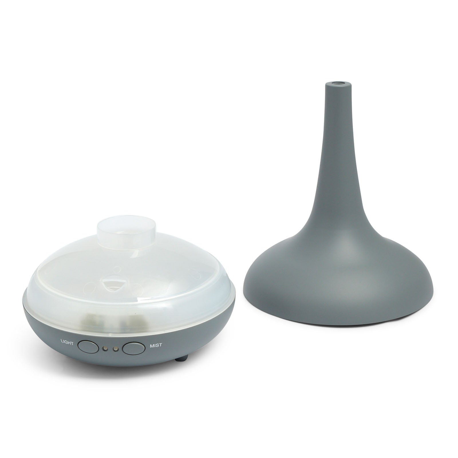 Essential Oil Diffuser Ultrasonic Humidifier Aromatherapy LED Light 200ML 3 Oils - Matte Grey 3