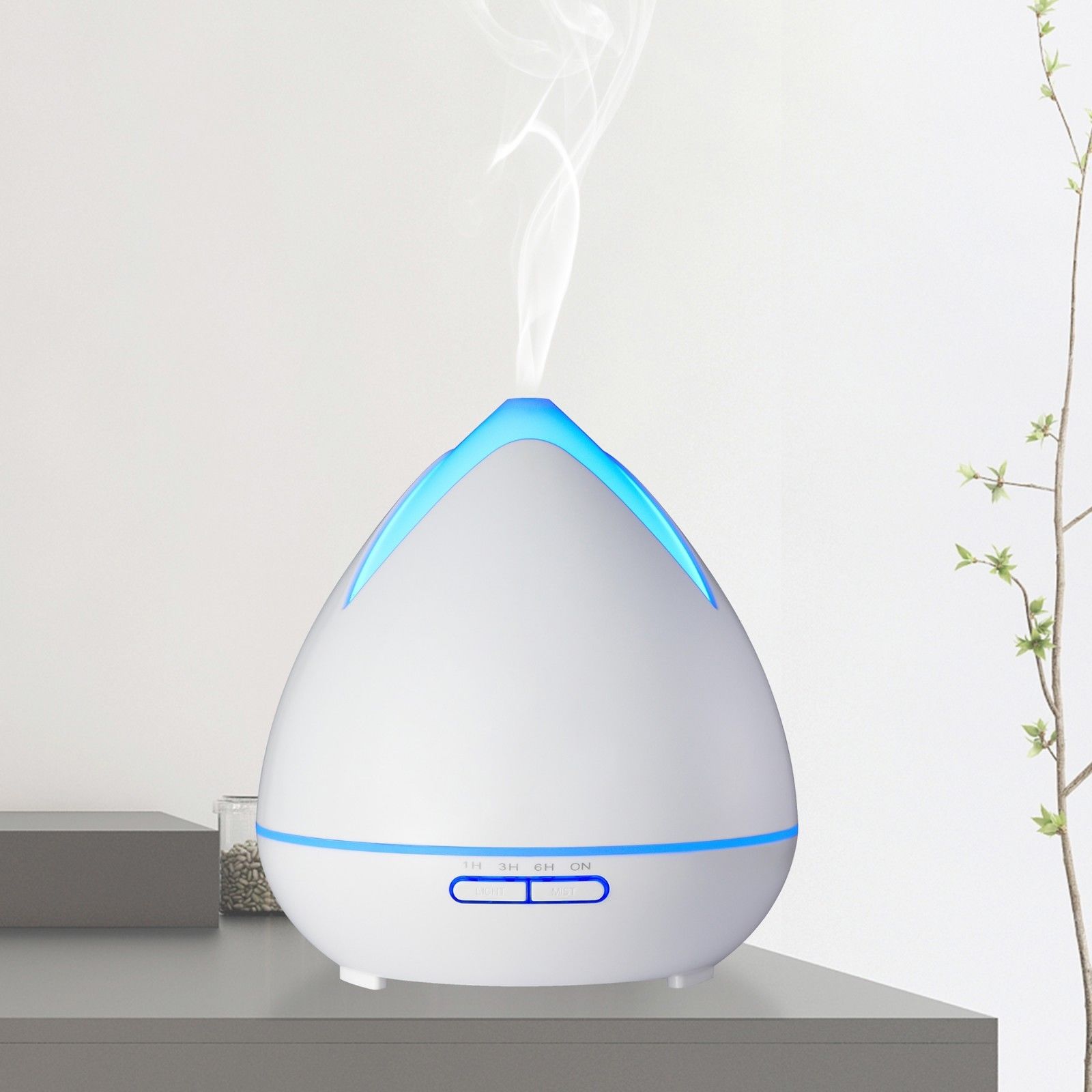 Essential Oils Ultrasonic Aromatherapy Diffuser Air Humidifier Purify 400ML - White 3