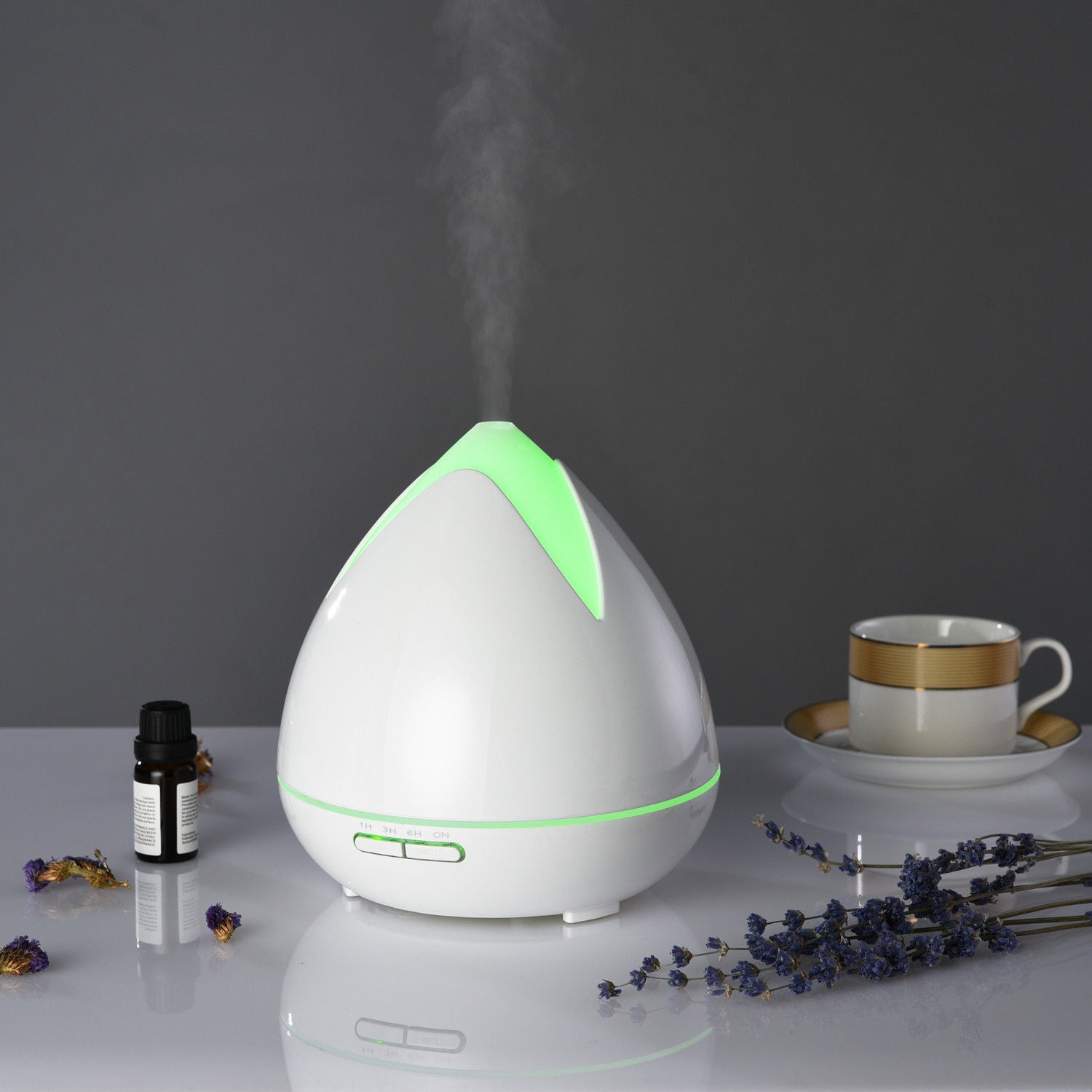 Essential Oils Ultrasonic Aromatherapy Diffuser Air Humidifier Purify 400ML - White 4