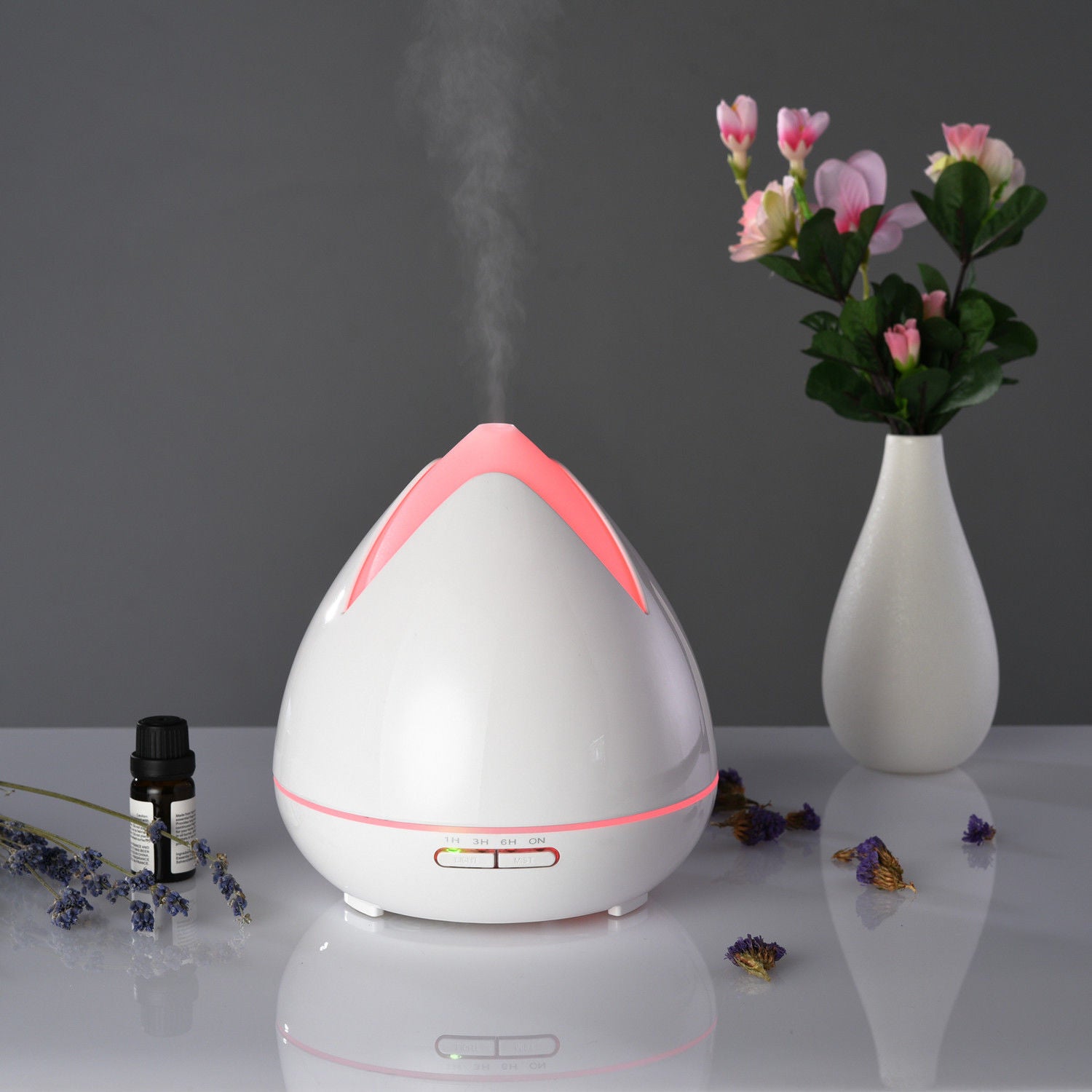 Essential Oils Ultrasonic Aromatherapy Diffuser Air Humidifier Purify 400ML - White 5