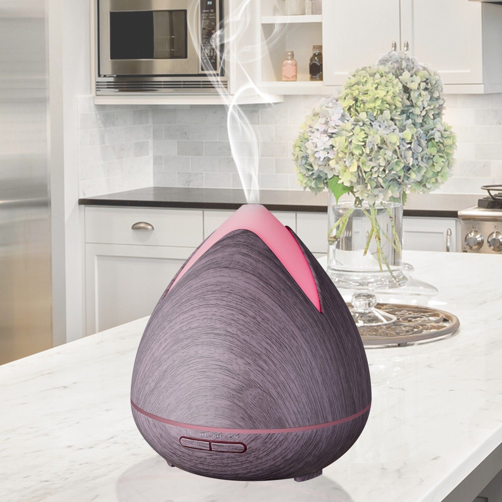 Essential Oils Ultrasonic Aromatherapy Diffuser Air Humidifier Purify 400ML - Violet 5