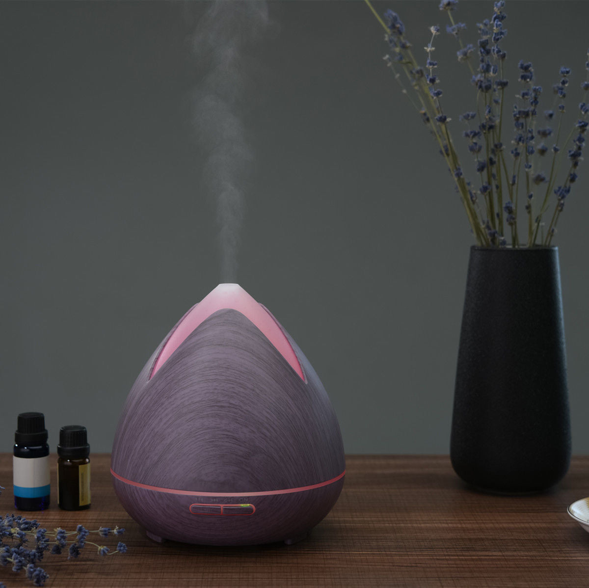 Essential Oils Ultrasonic Aromatherapy Diffuser Air Humidifier Purify 400ML - Violet 7