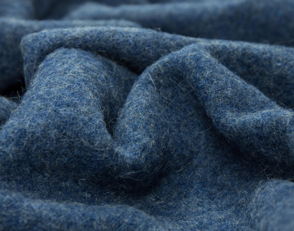 Brighton Throw - 100% NZ Wool - Navy 3