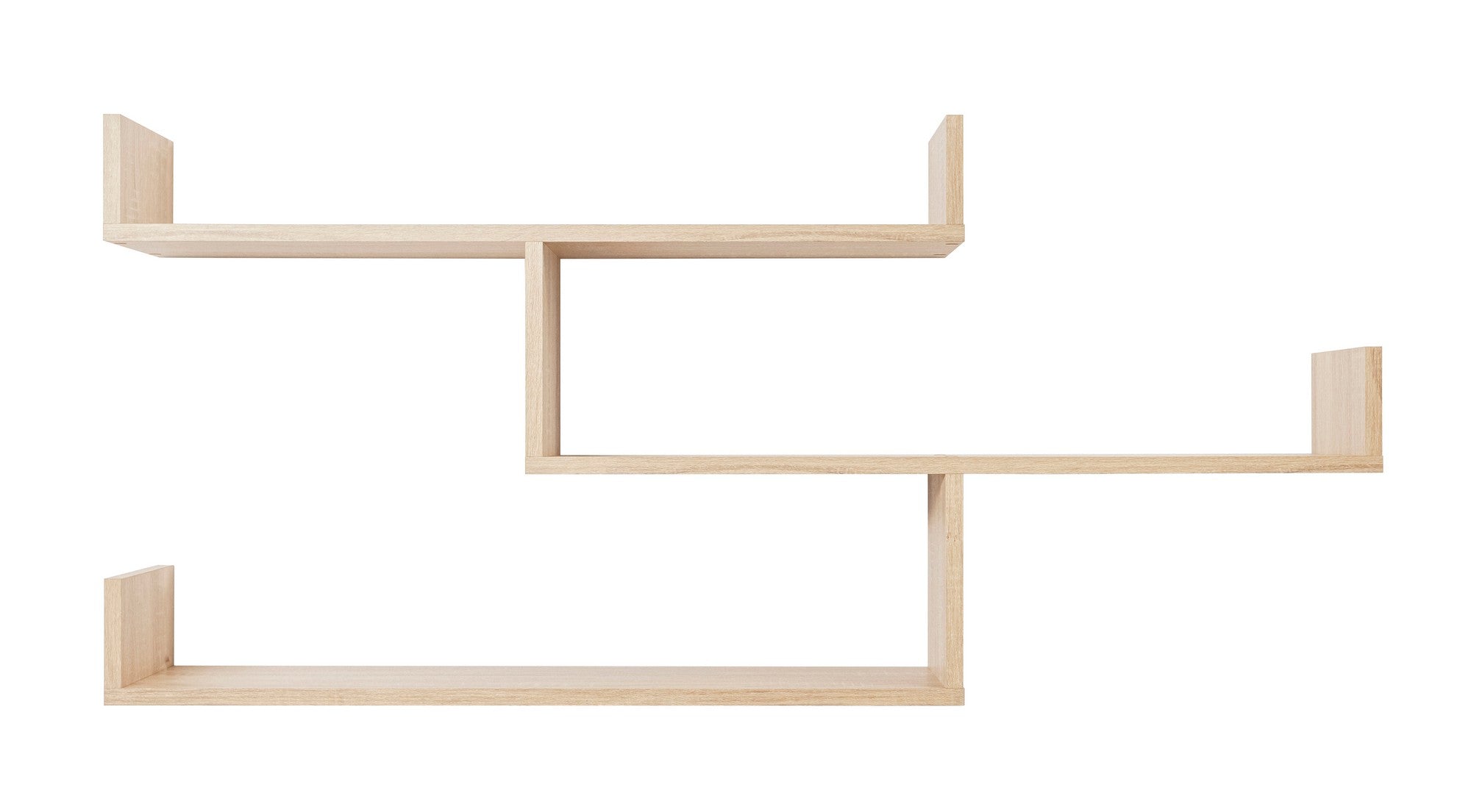 ZURICH MULTI LEVEL SHELF KIT (OAK) 3