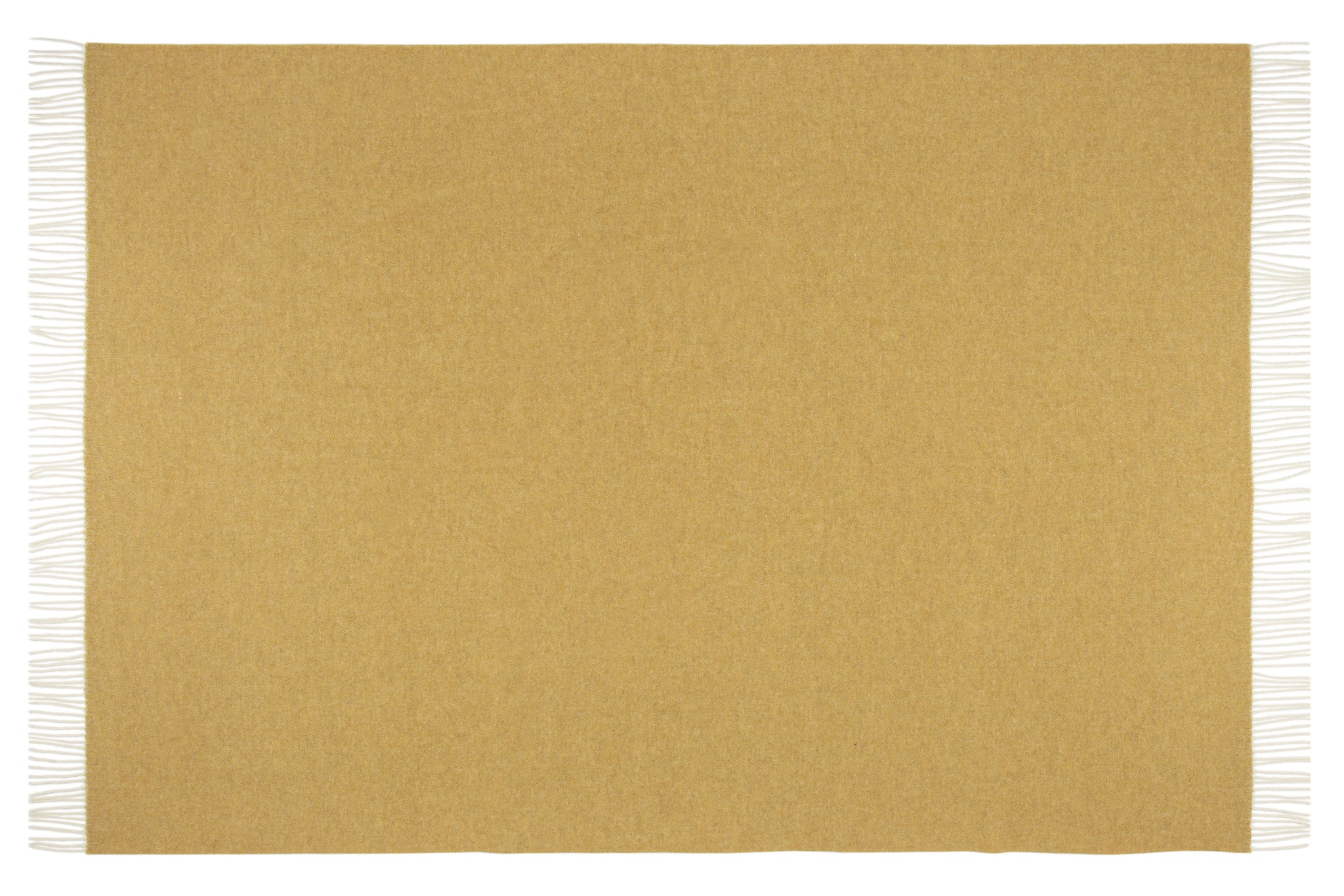 Hampton Throw - Merino Wool Blend - Ochre 3