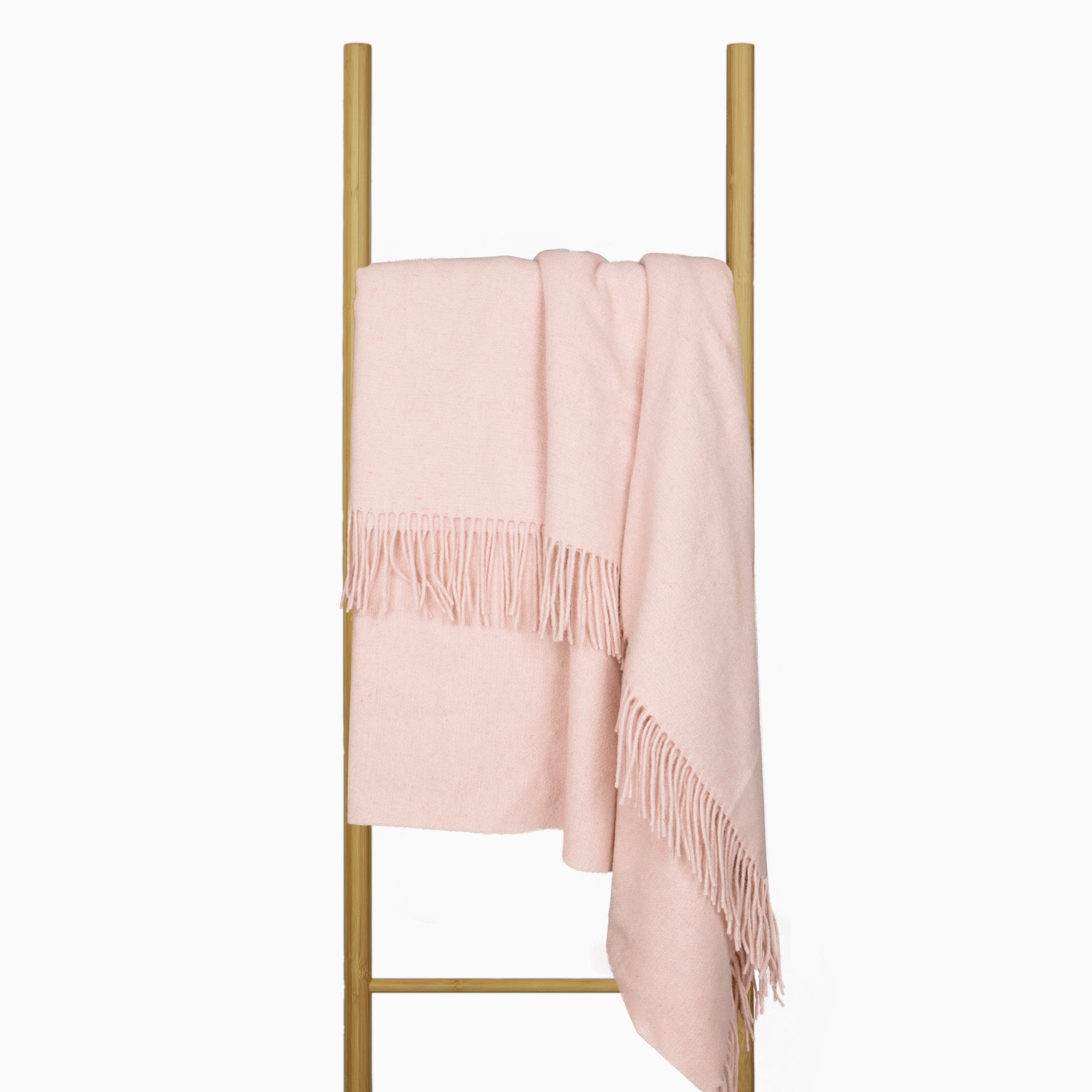 Oxford Throw - Merino Wool Blend - Blush 3