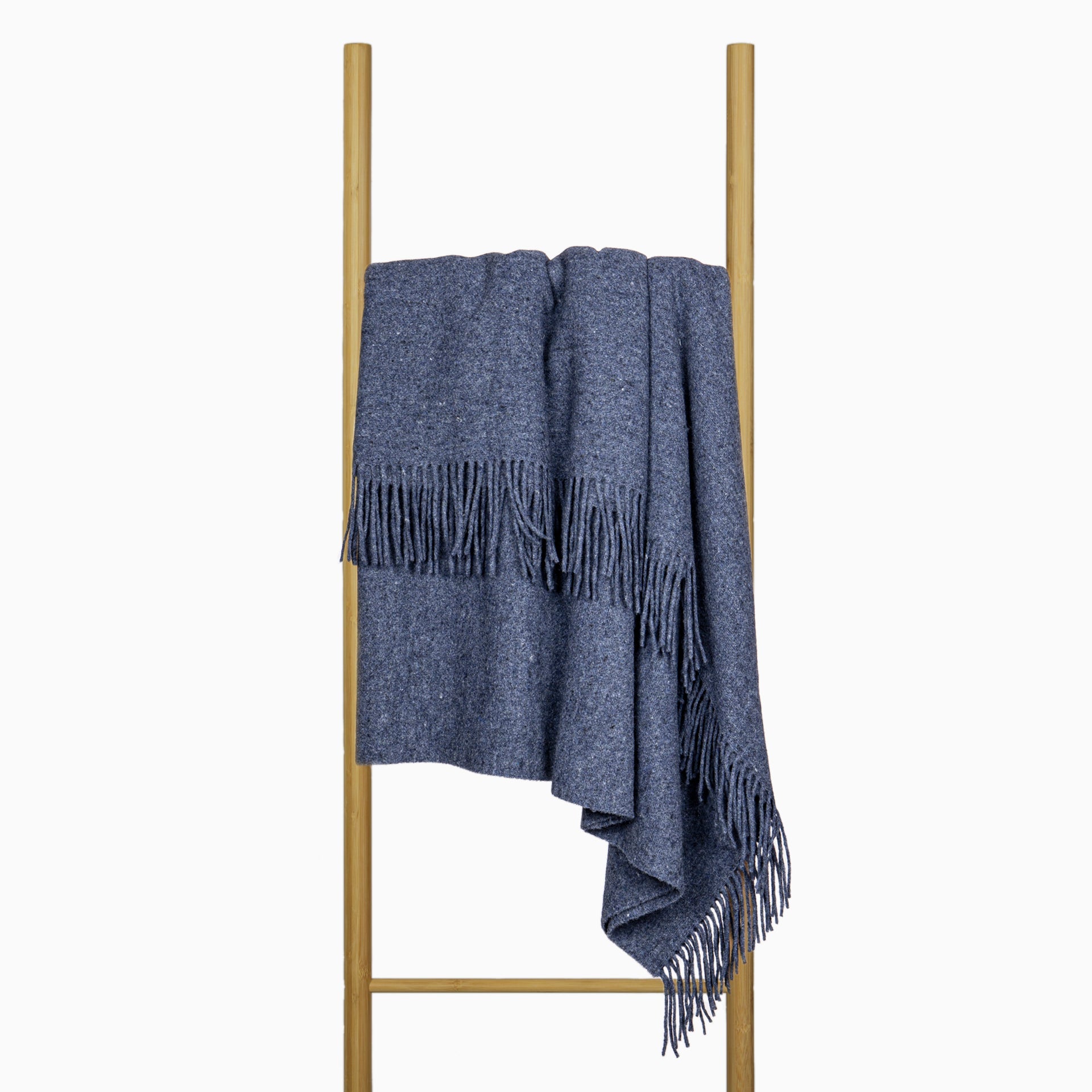 Oxford Throw - Merino Wool Blend - Navy 3