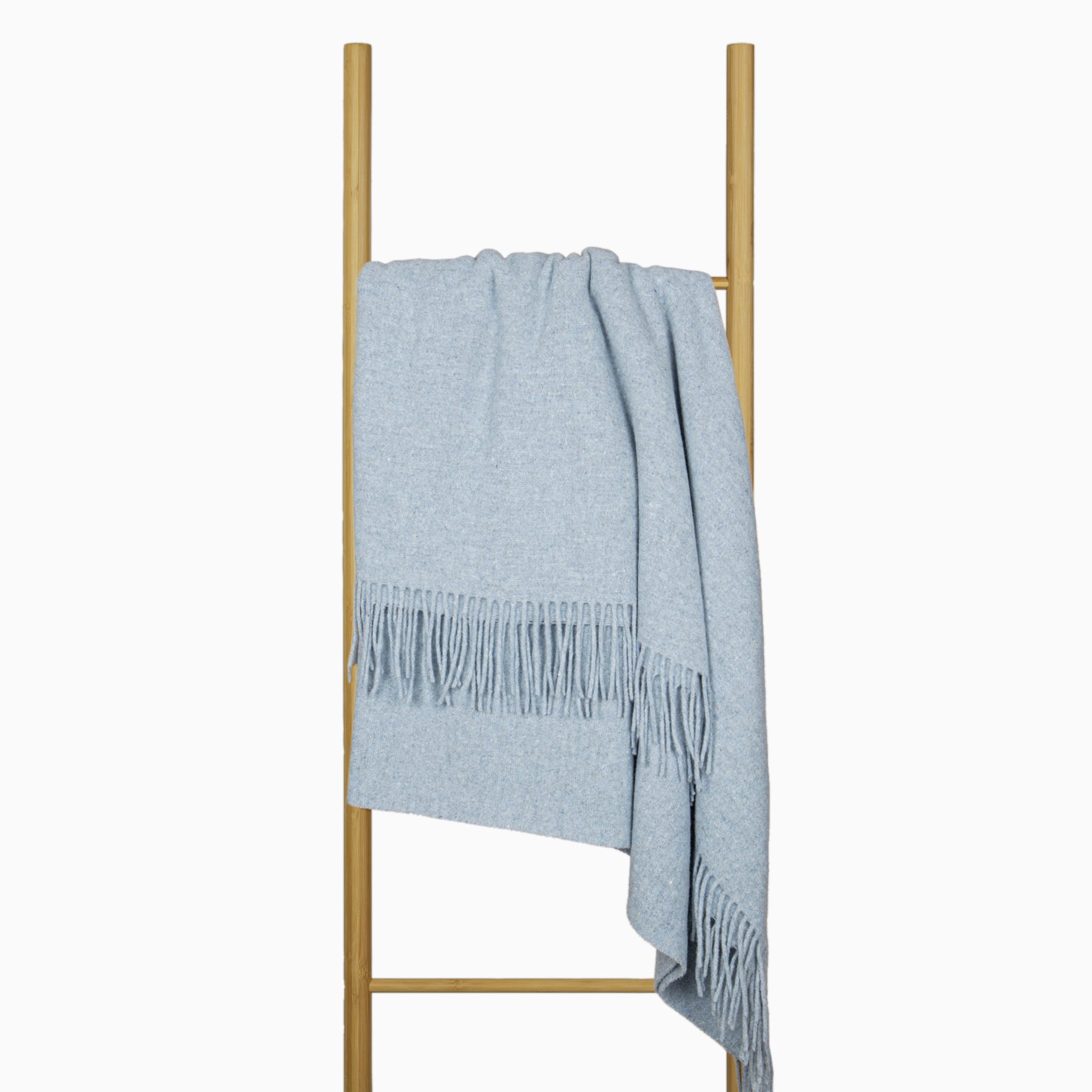 Oxford Throw - Merino Wool Blend - Sky Blue 3