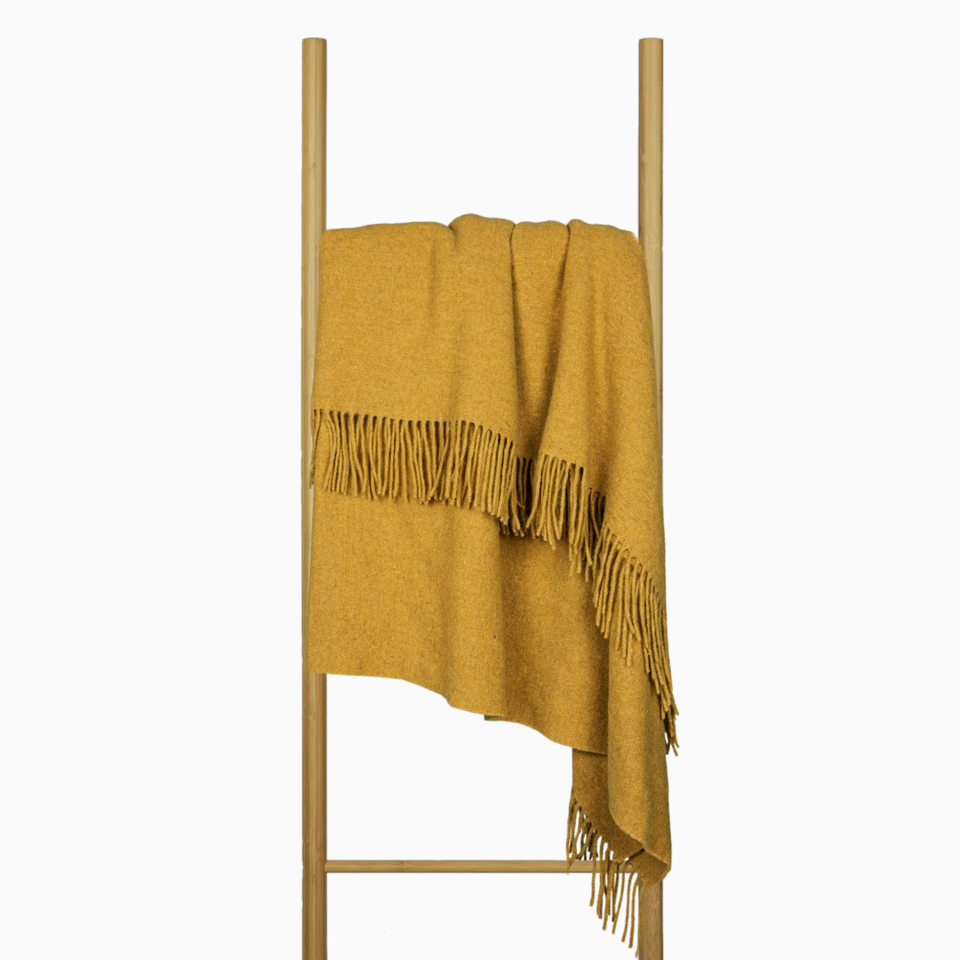 Oxford Throw - Merino Wool Blend - Mustard 3