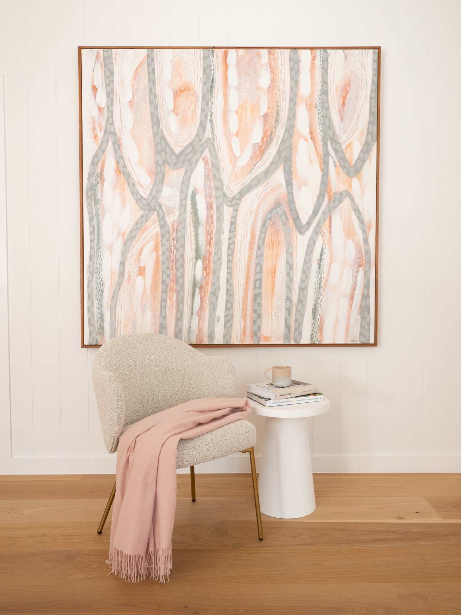 Paddington Throw - Fine Wool Blend - Blush 3