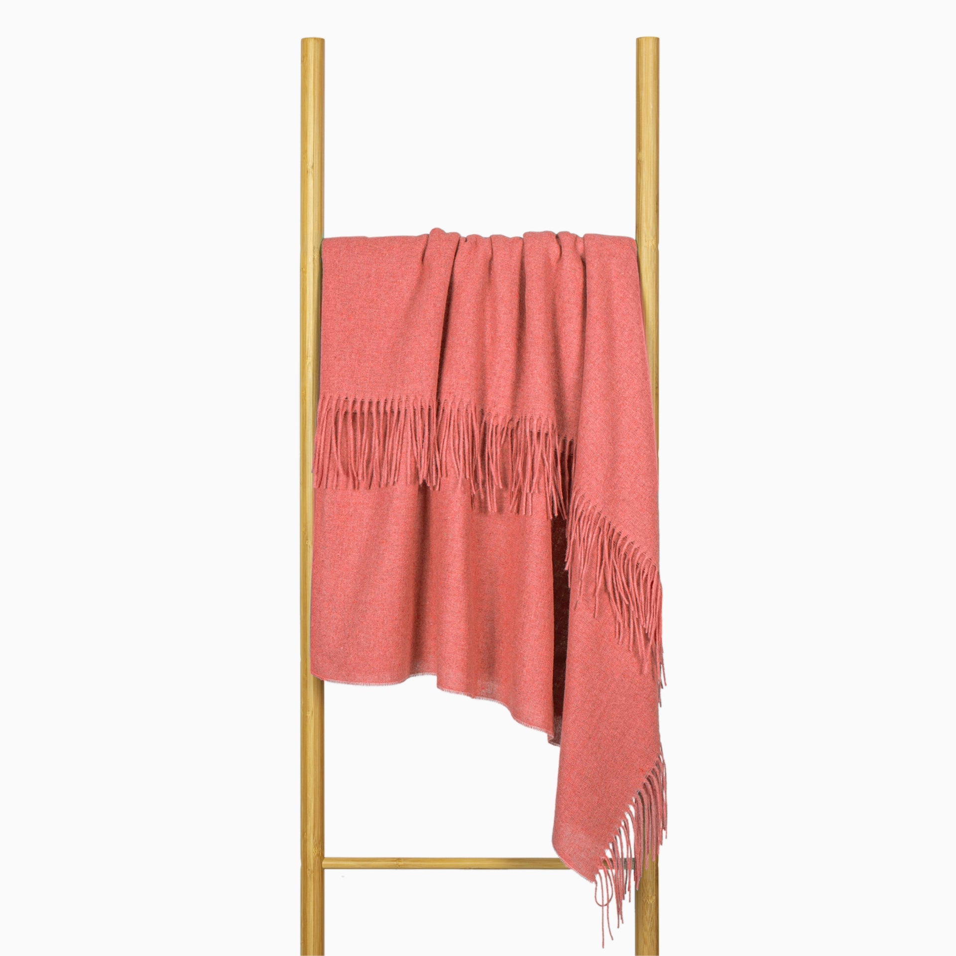 Paddington Throw - Fine Wool Blend - Peach 3