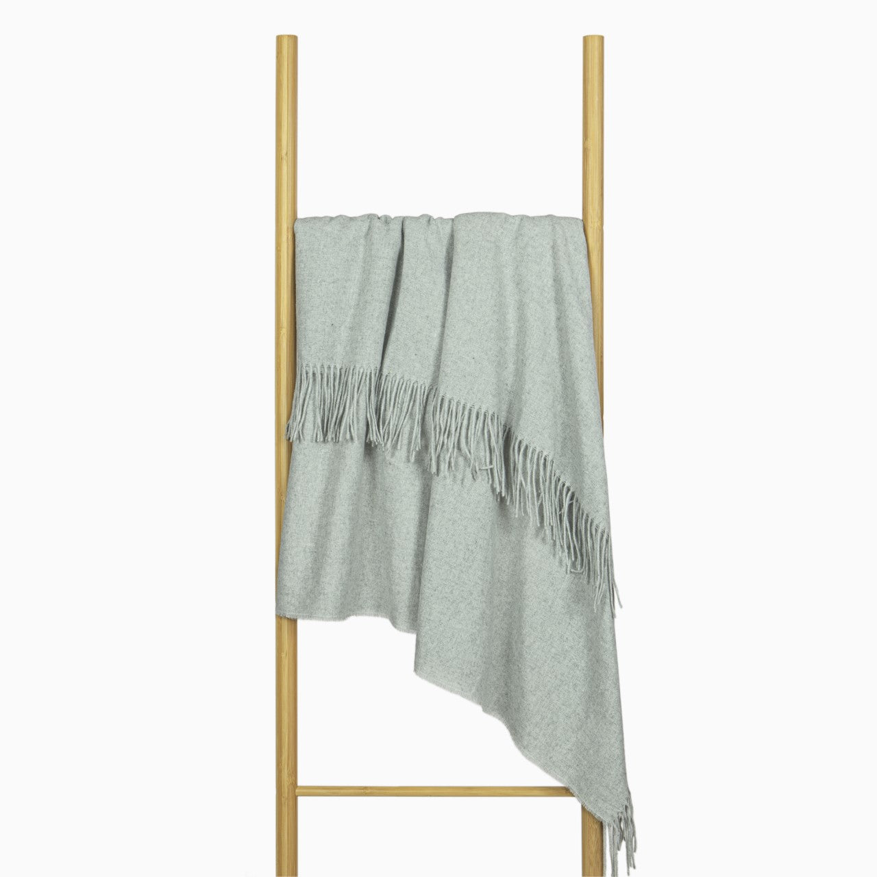 Paddington Throw - Fine Wool Blend - Light Grey 3