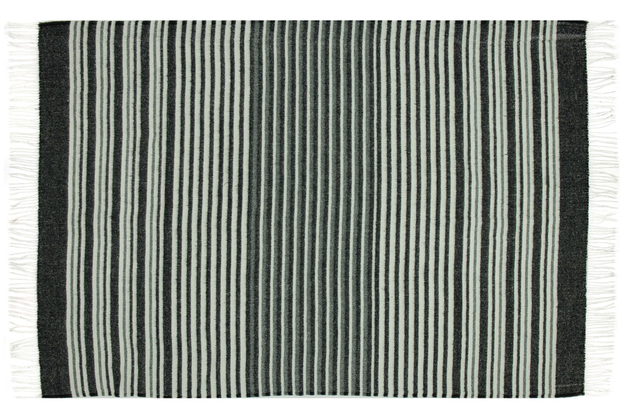 Richmond Throw - Reclaimed Wool Blend - Monochrome 3