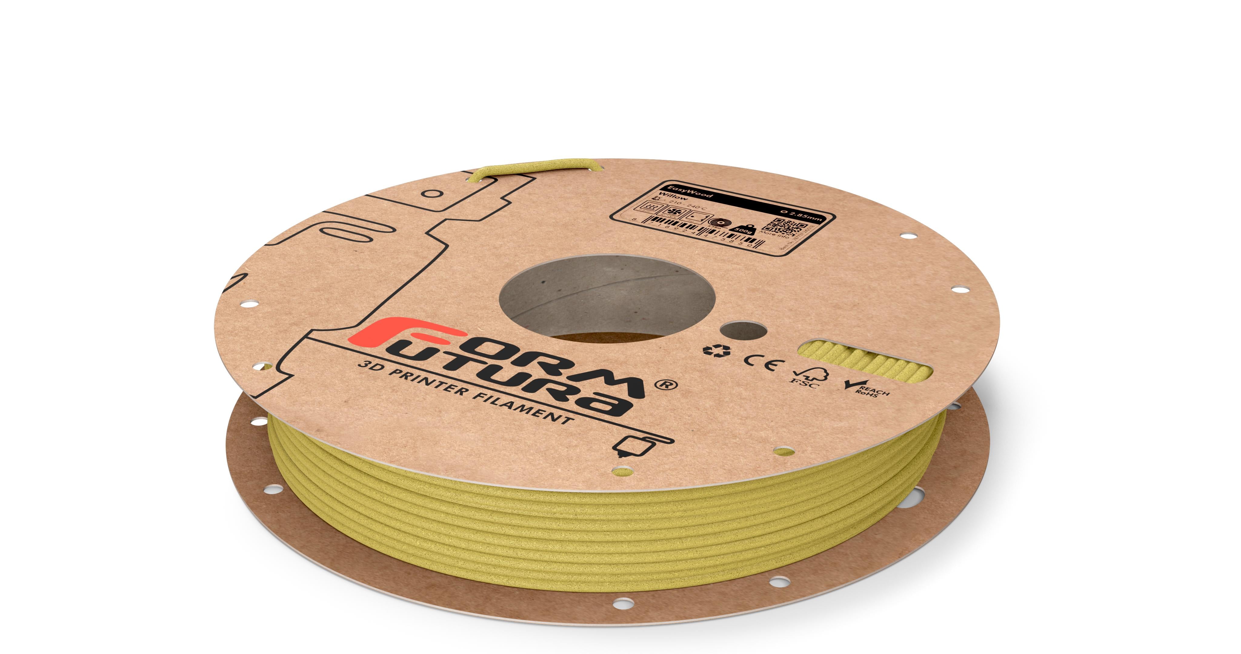 Wood feel PLA based filament EasyWood 2.85mm Willow 500 gram 3D Printer Filament 4