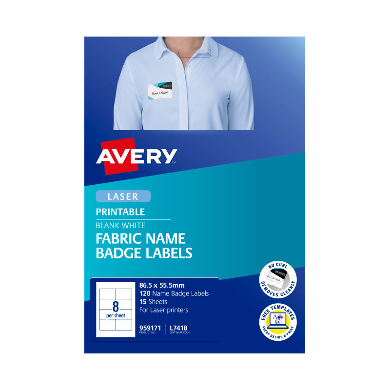 AVERY Laser Label L7418 8Up Pack of 15 3