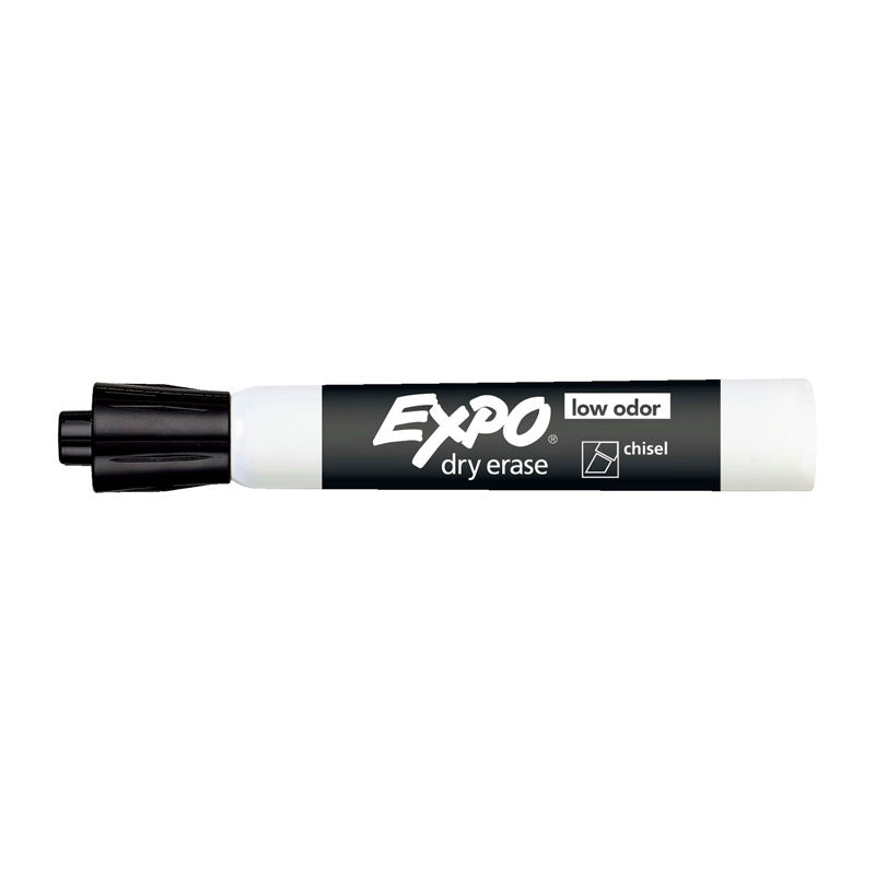 EXPO White Board Marker Chisel Black Color Box of 12 4