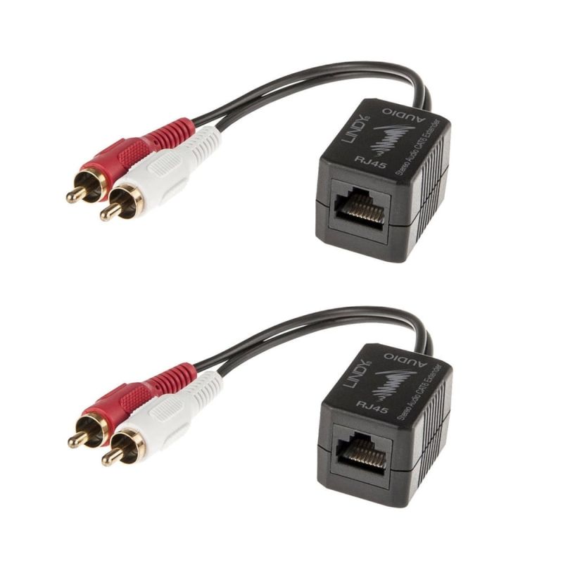 Lindy 100m CAT5/6 RCA Stereo Audio Extender